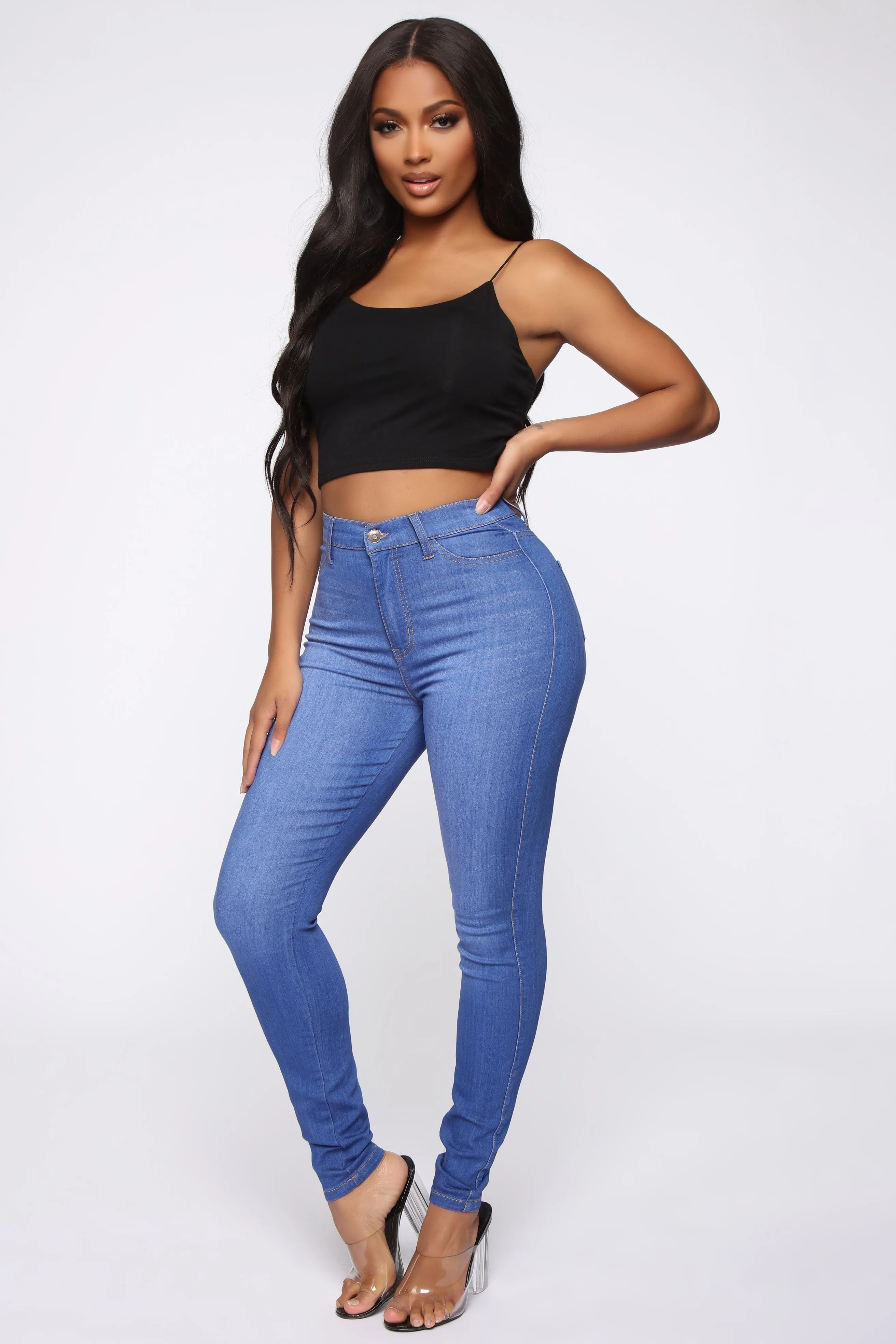 Emma Super Stretch High Rise Skinny Jean - DarkDenim
