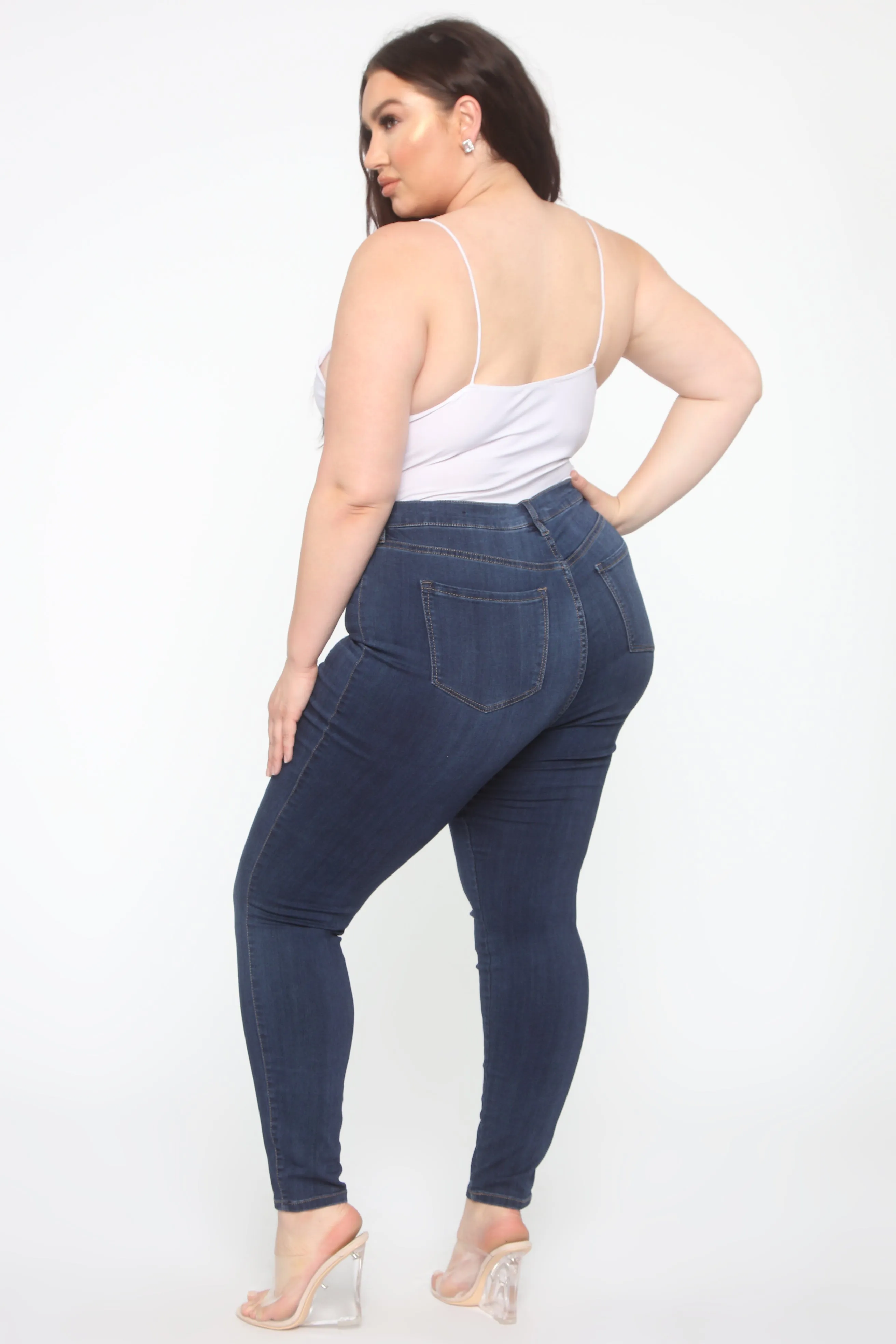 Emma Super Stretch High Rise Skinny Jean - DarkDenim