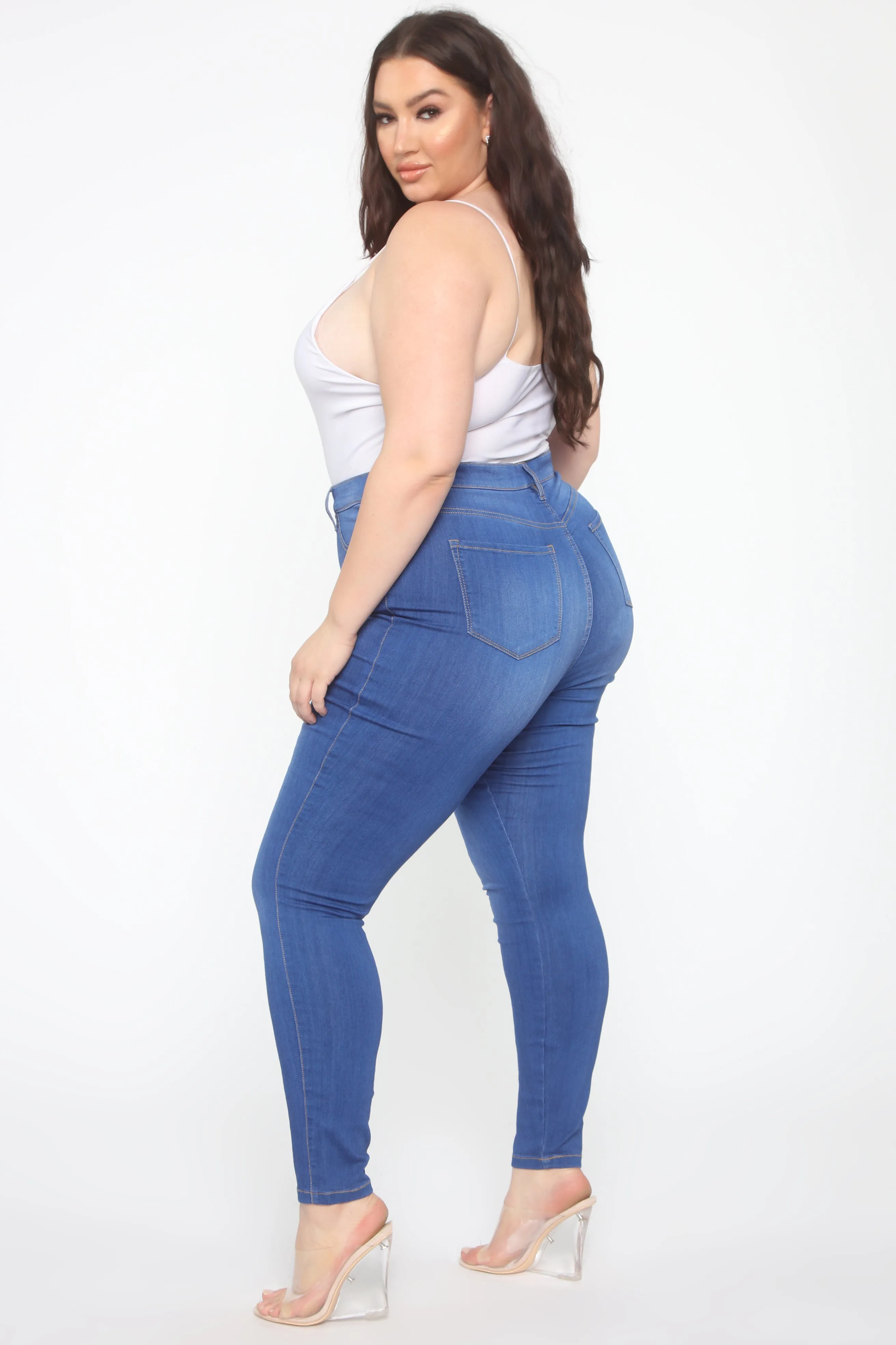 Emma Super Stretch High Rise Skinny Jean - DarkDenim