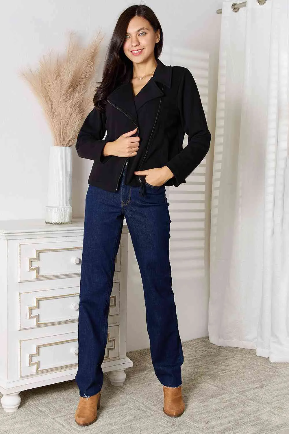 Emory Zip-Up Jacket with Pockets