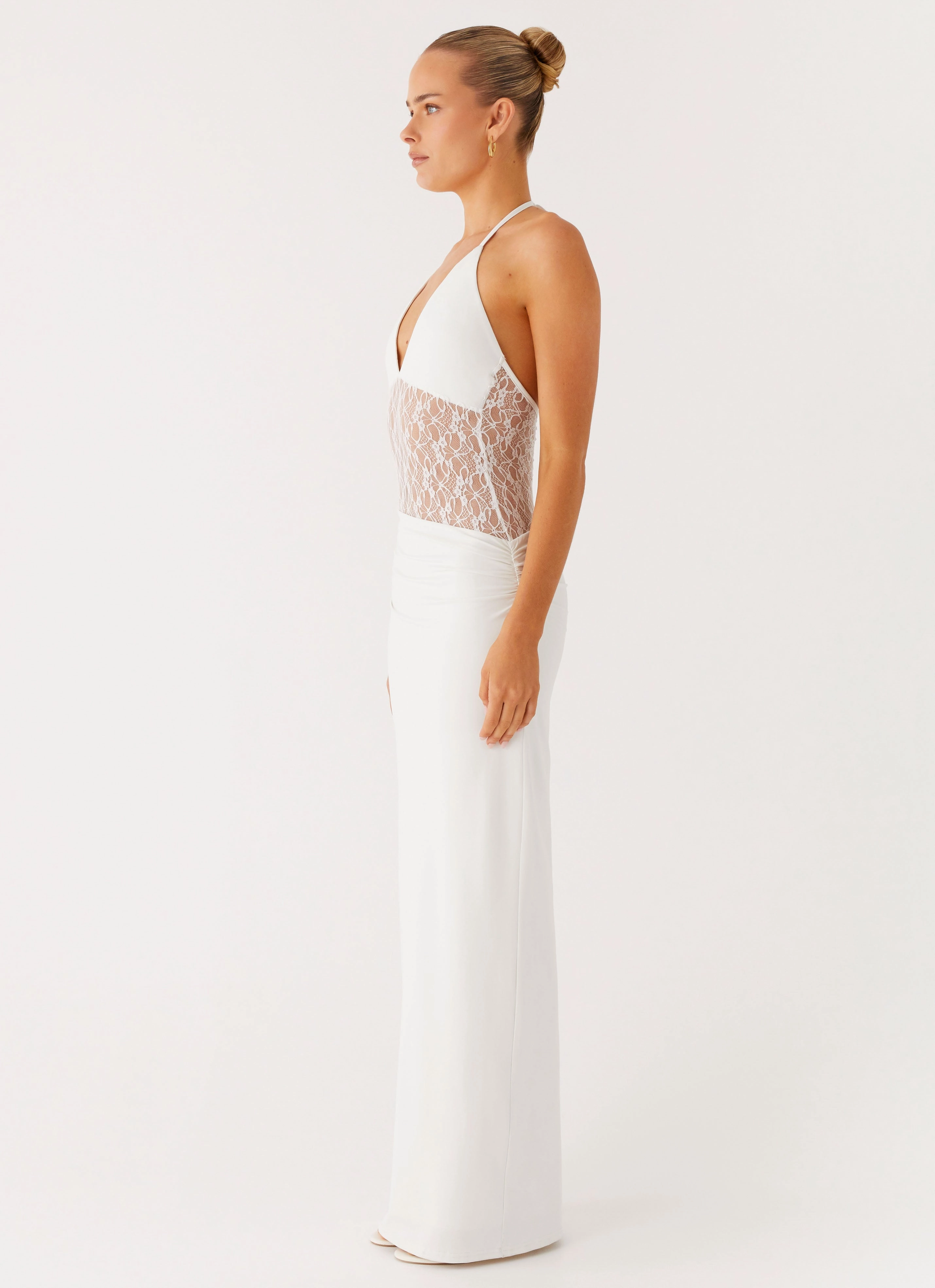 Enchant Lace Maxi Dress - Ivory NonSlipClosure