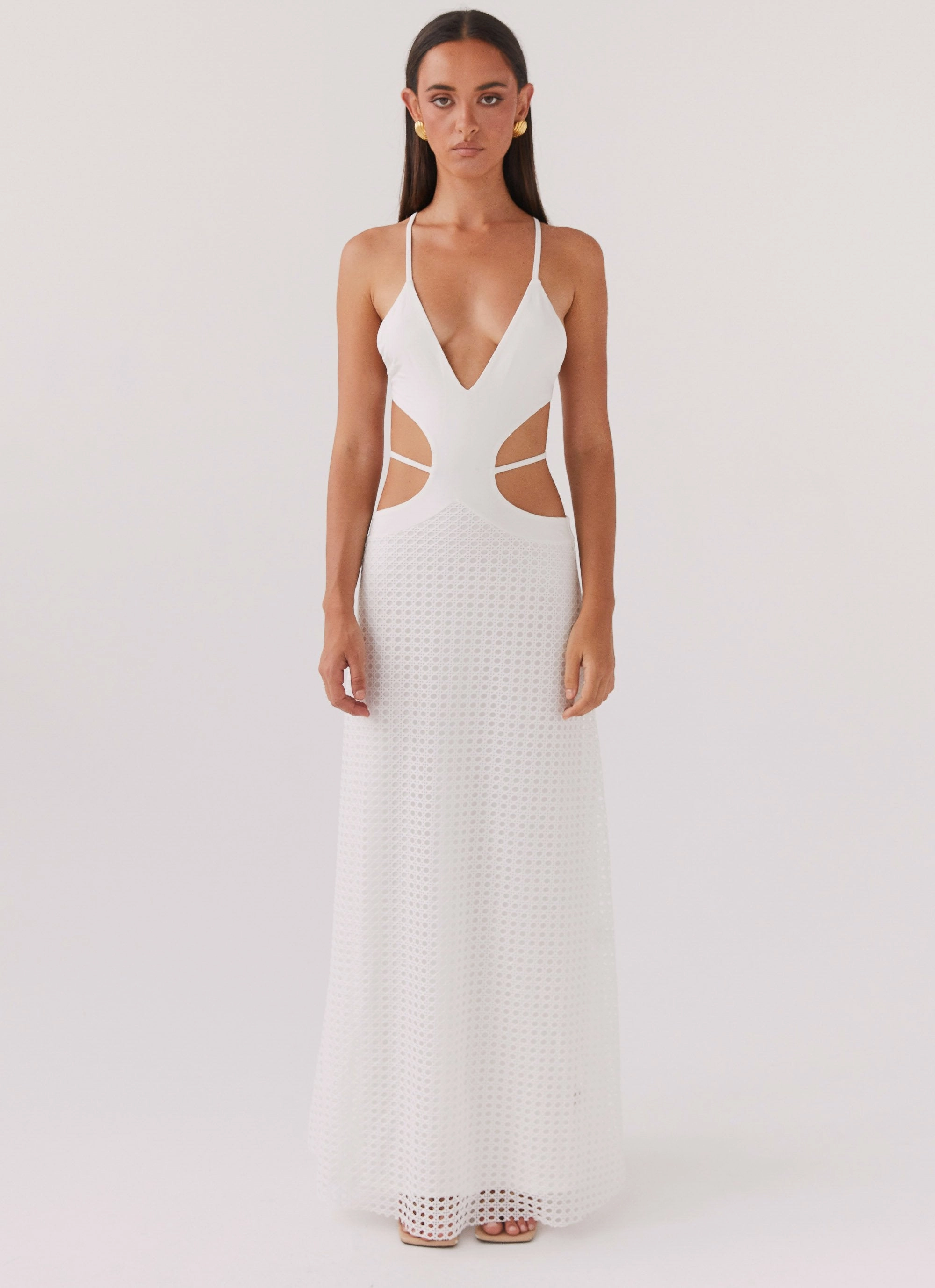 Date Ready Enchanted Melodies Maxi Dress - White