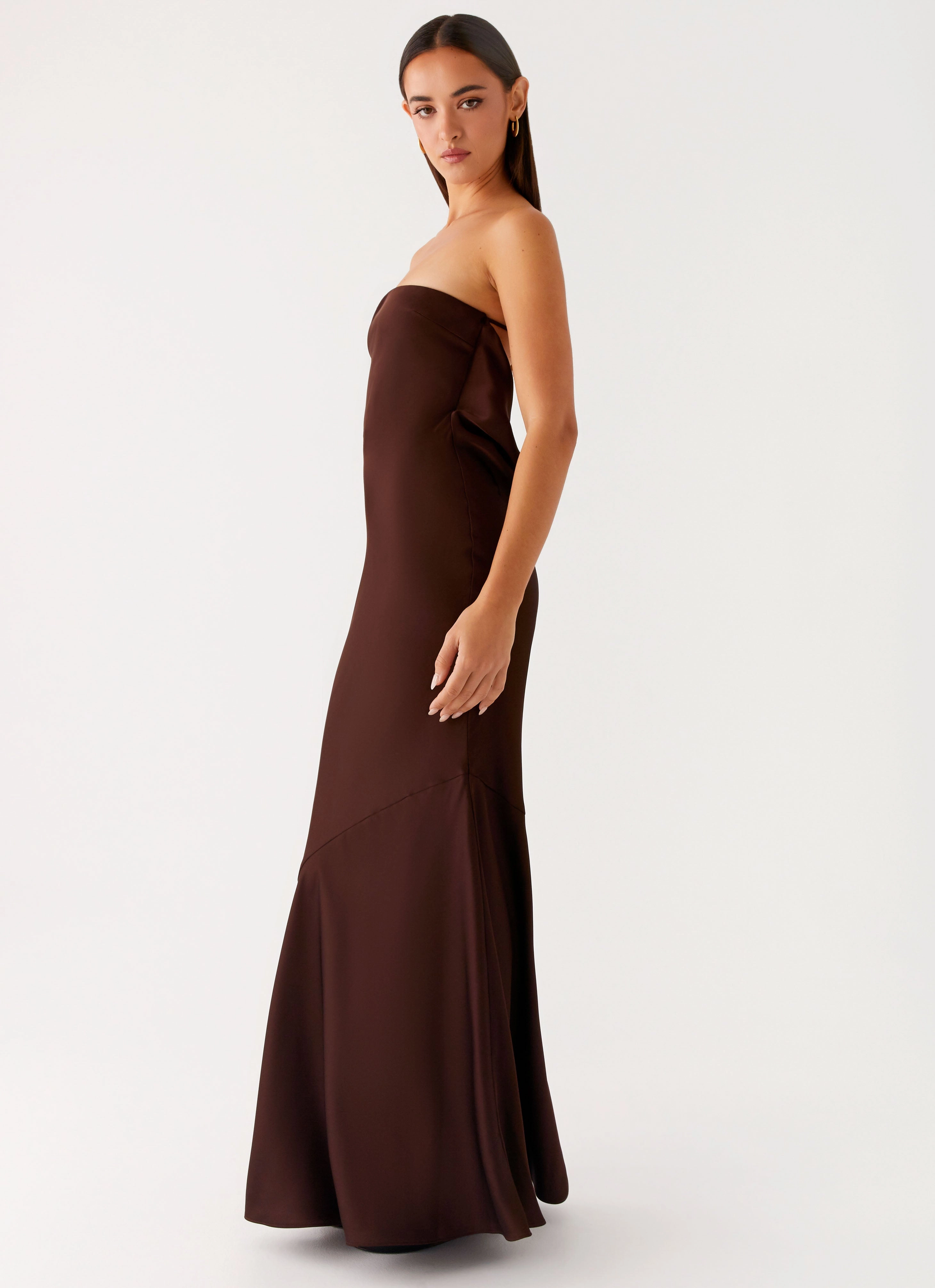 Petite Chic Endless Nights Maxi Dress - Chocolate