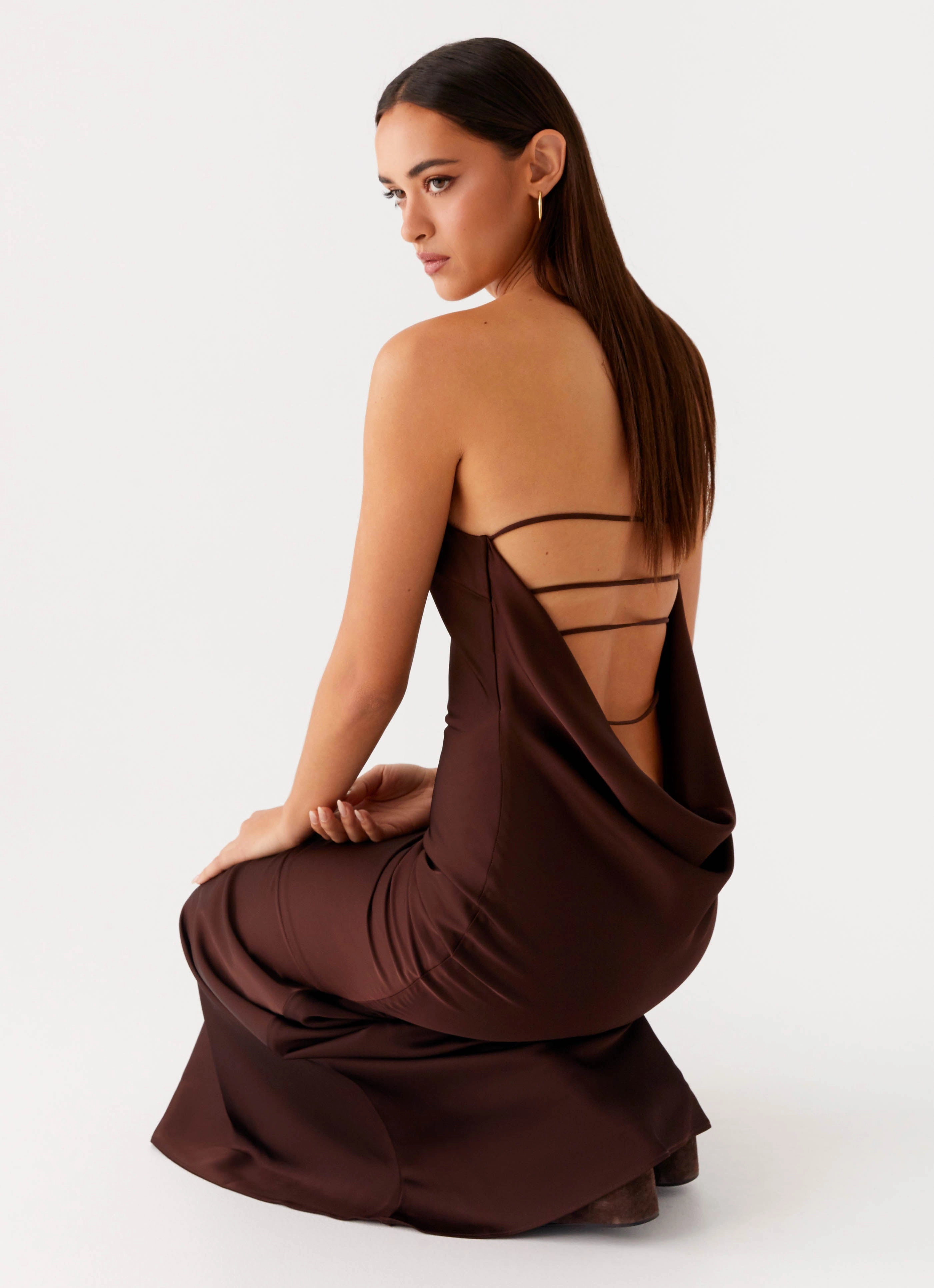 Daily Style Premium Fabric Endless Nights Maxi Dress - Chocolate