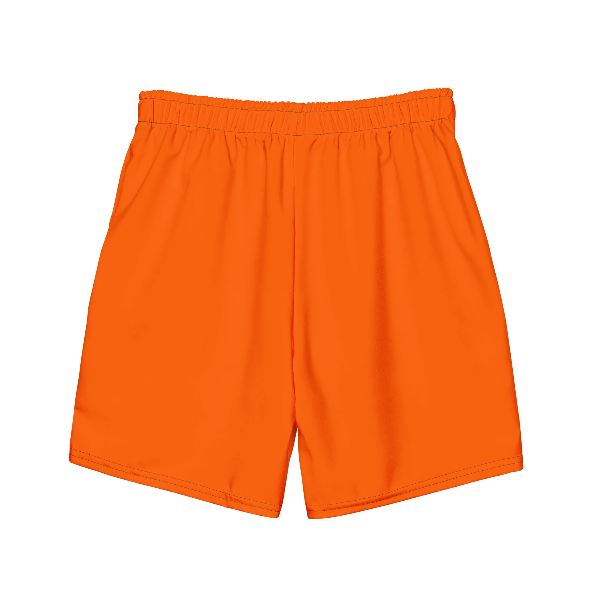 Enjoy Life. - Men's Swim/Gym Hybrid Shorts (LIGHT GREY/ORANGE)
