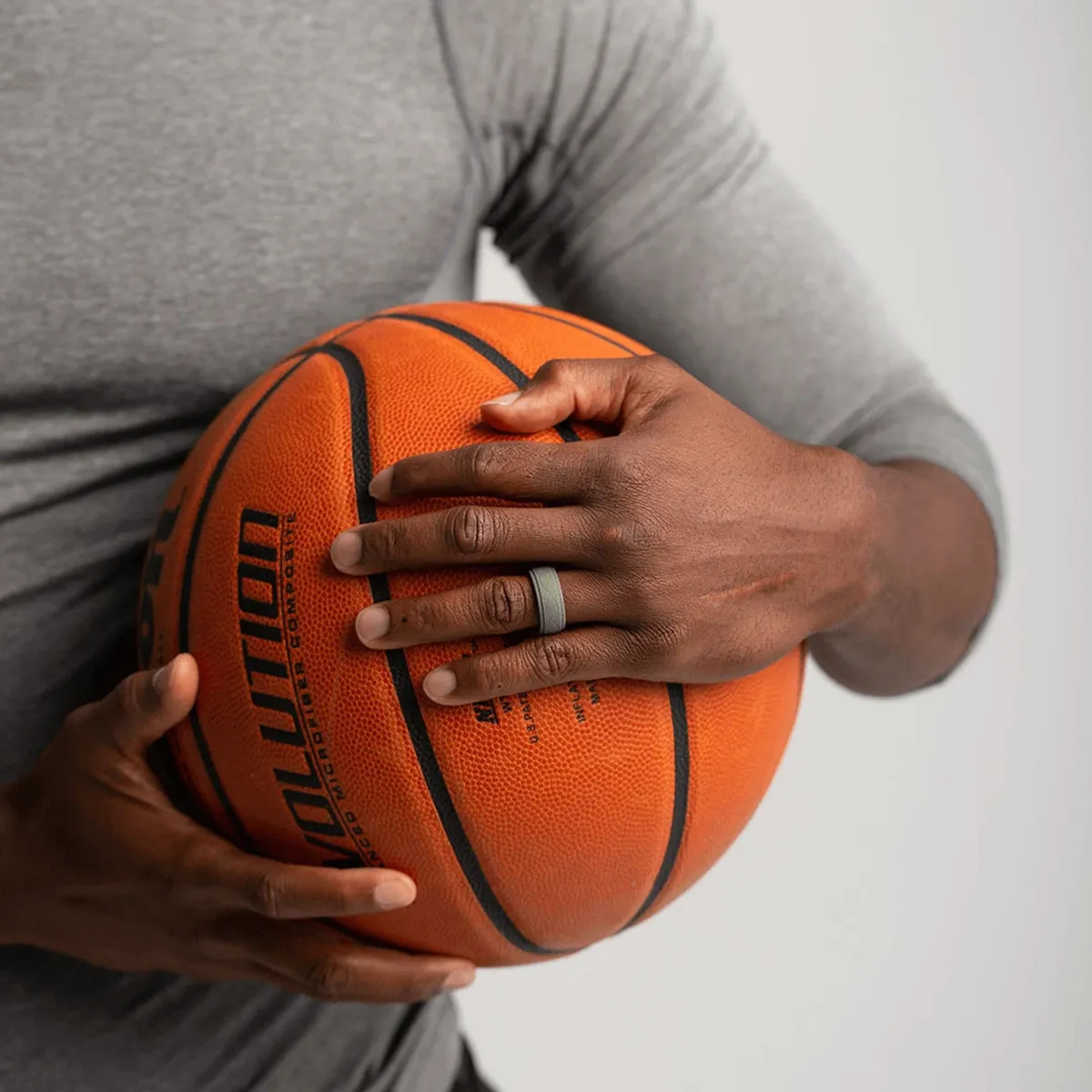 Enso Rings Men's Infinity Series Silicone Ring -  Obsidian