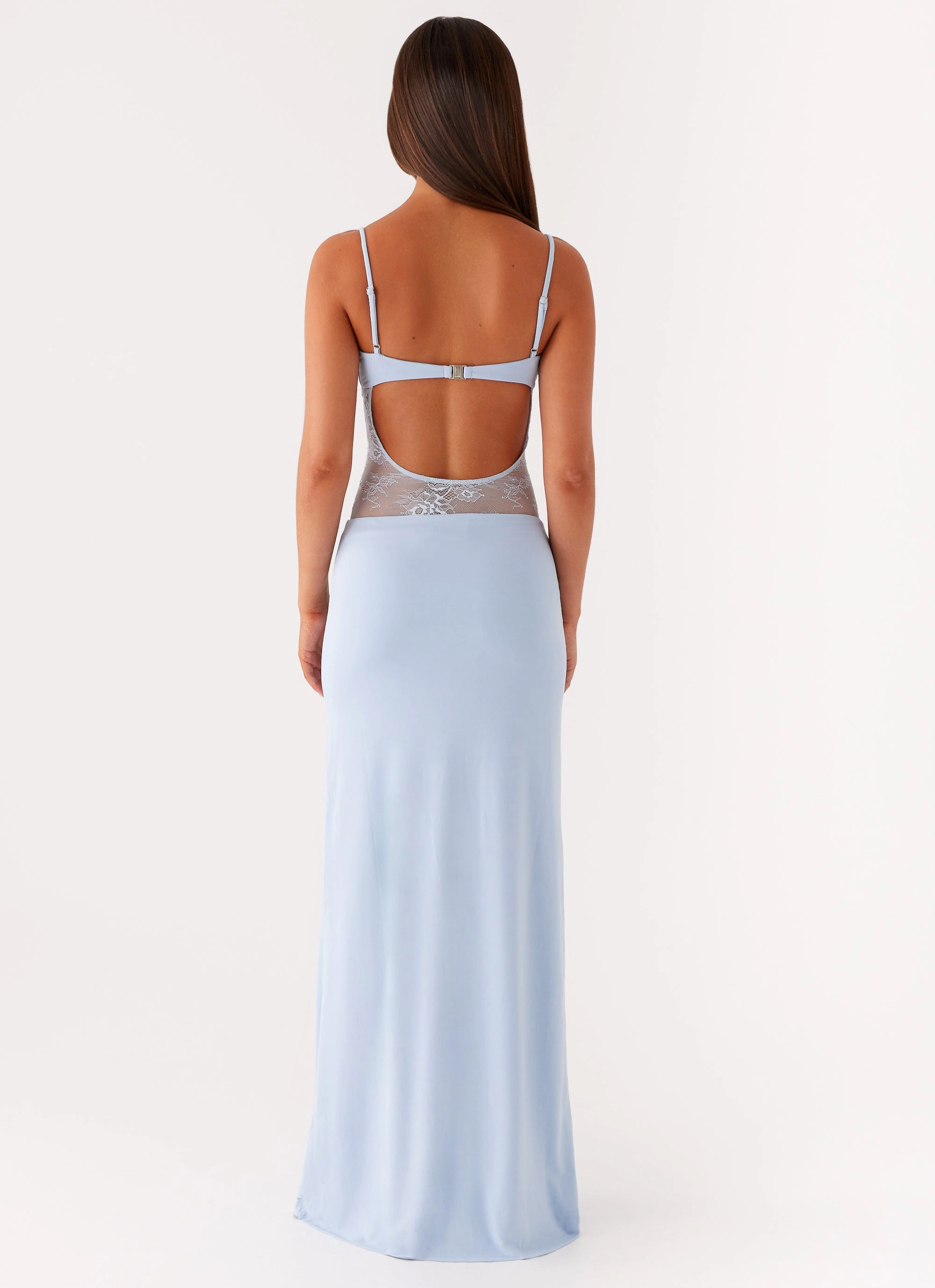 Layered Look Sophisticated Wear Envy Maxi Dress - Blue
