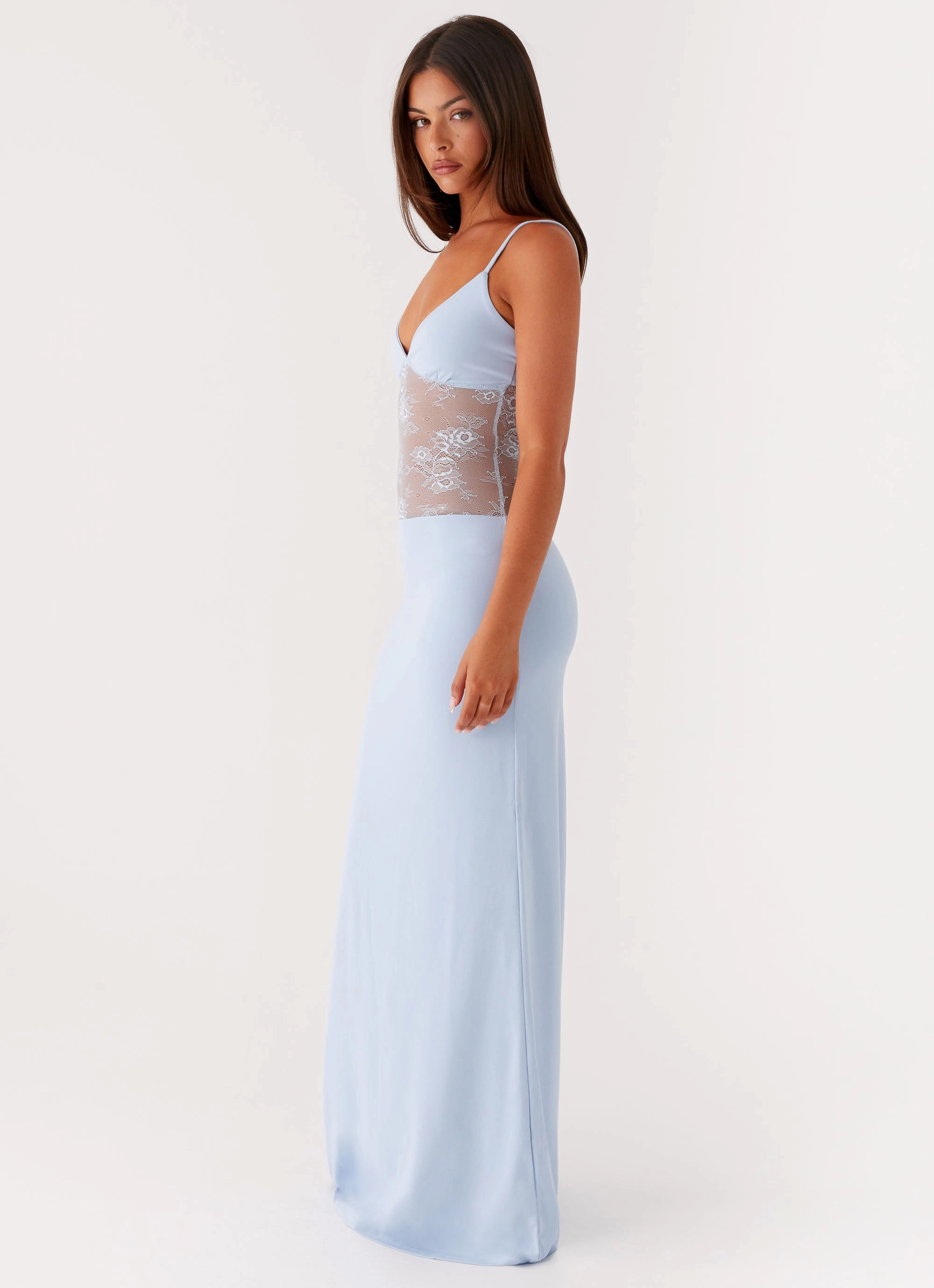 Smooth silhouette FlexibleClosure Envy Maxi Dress - Blue