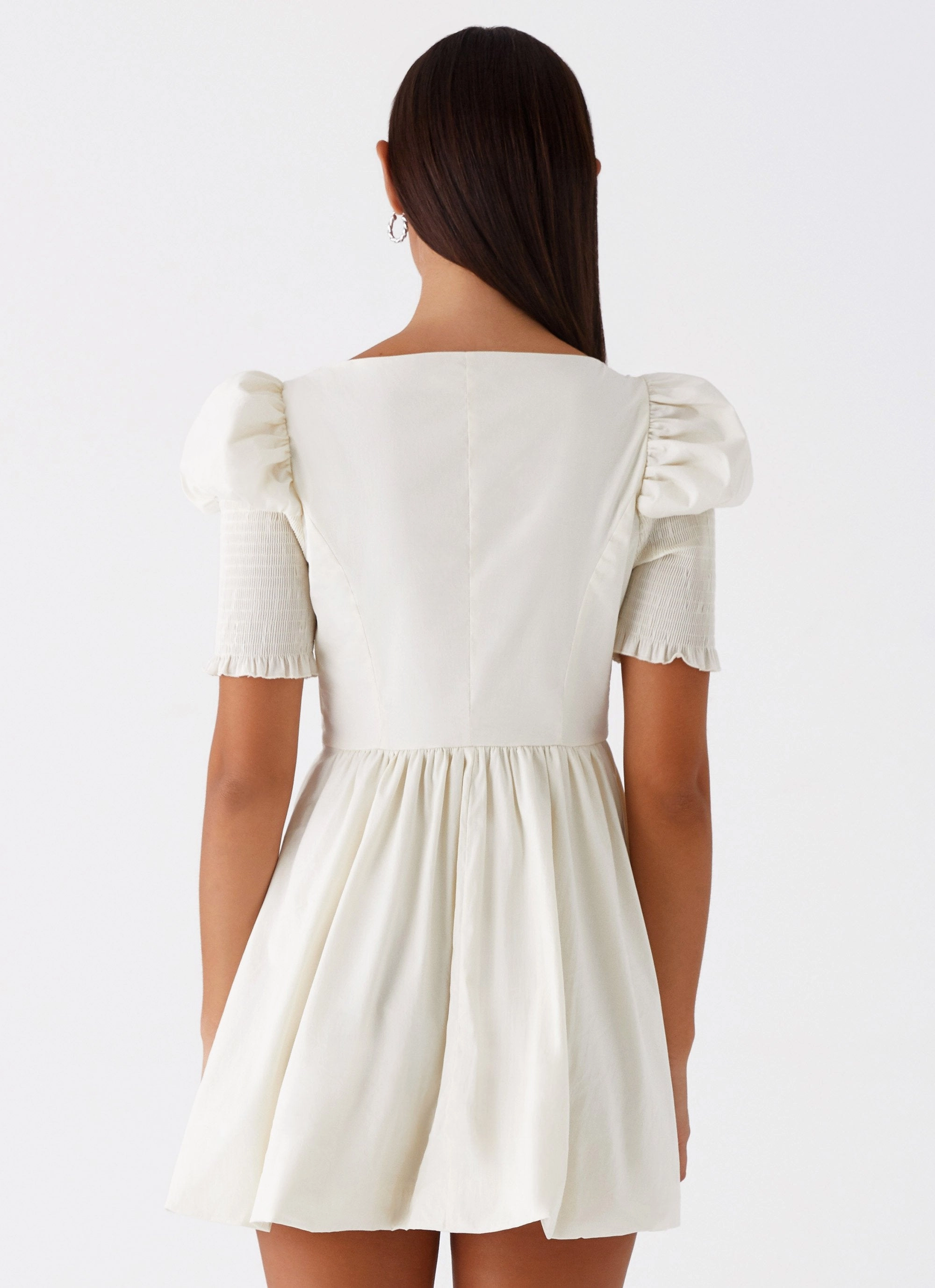 Elegant formal outfit Enya Mini Dress - Ivory