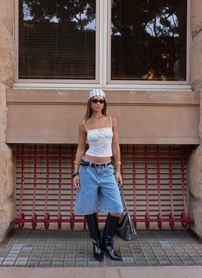 Ergonomic Paneling Buffy Top - White Polkadot MoistureWickingInterior Multi Pocket Layout Buffy Top - White Polkadot