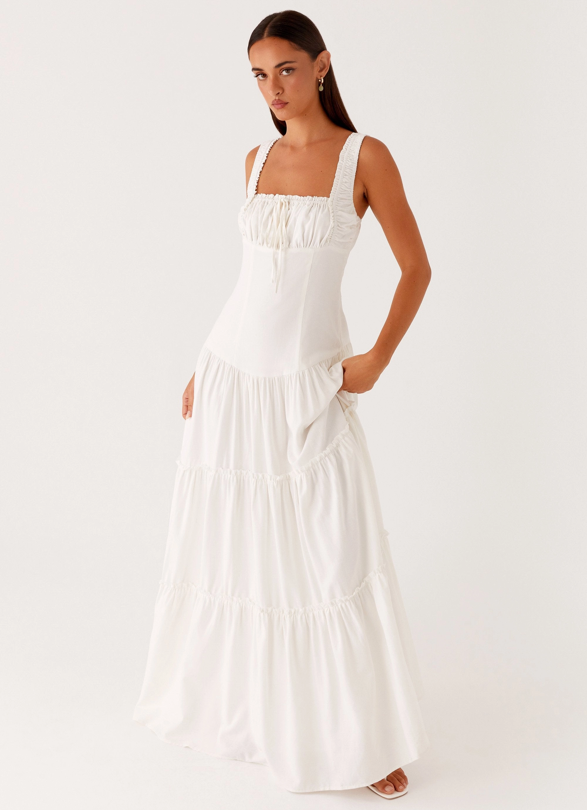 Natural Layers Esme Maxi Dress - White
