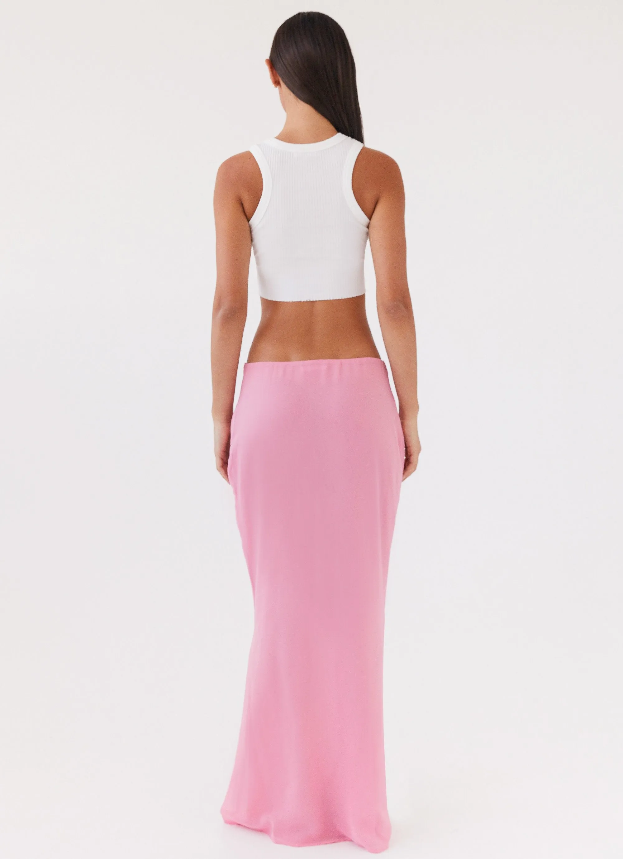 Chella Tie Up Skirt - Pink Fall Favorite Synthetic Blend