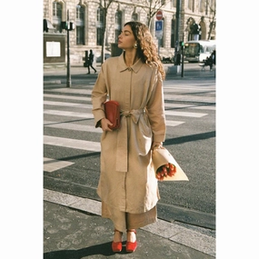 Essential Piece POSSE Ruth Coat, Latte MoistureControlLiner Airy Feel POSSE Ruth Coat, Latte