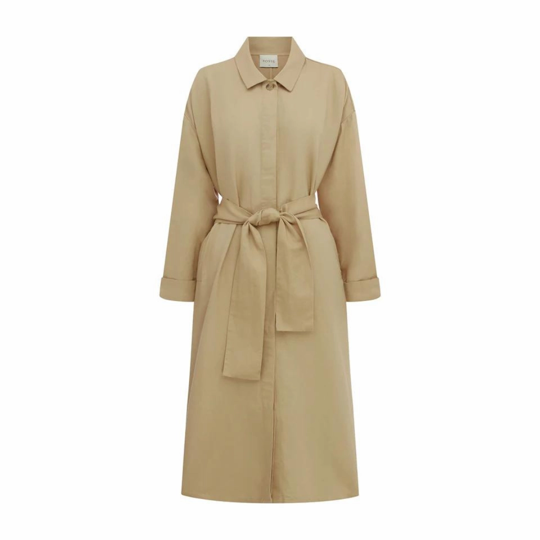 POSSE Ruth Coat, Latte Wrinkle-Resistant Reflective Trim