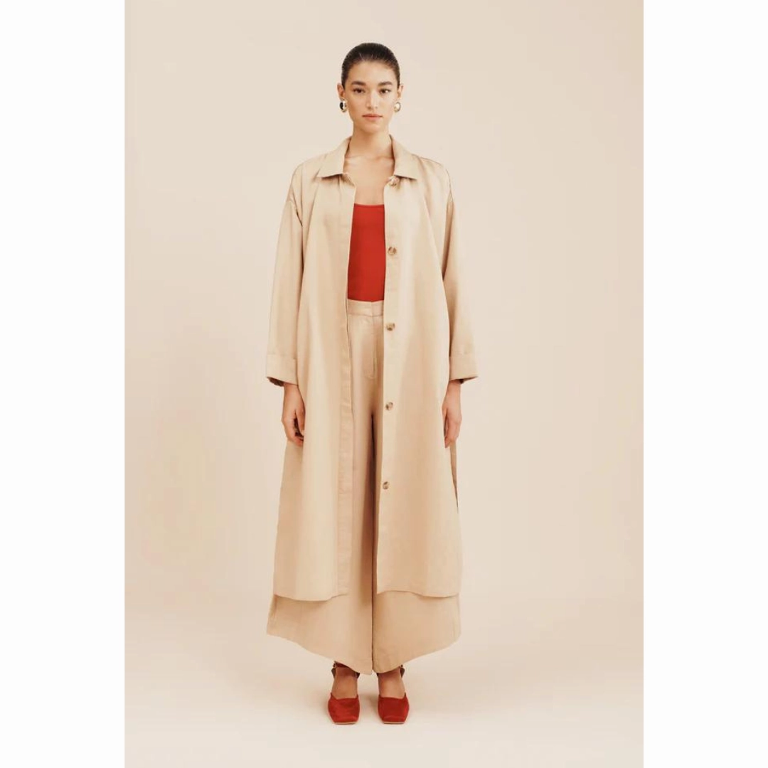 POSSE Ruth Coat, Latte Soft Lines Cozy Casual