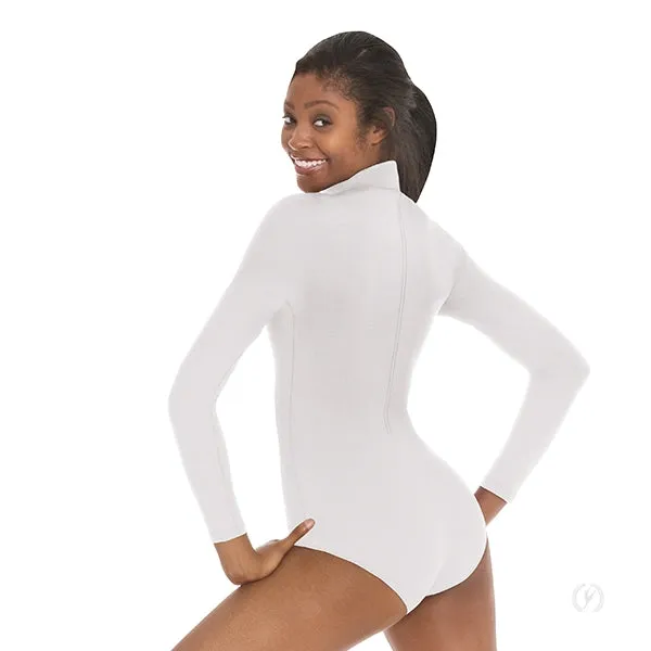 Eurotard Women's Plus Size Mock Neck Zipper Leotard