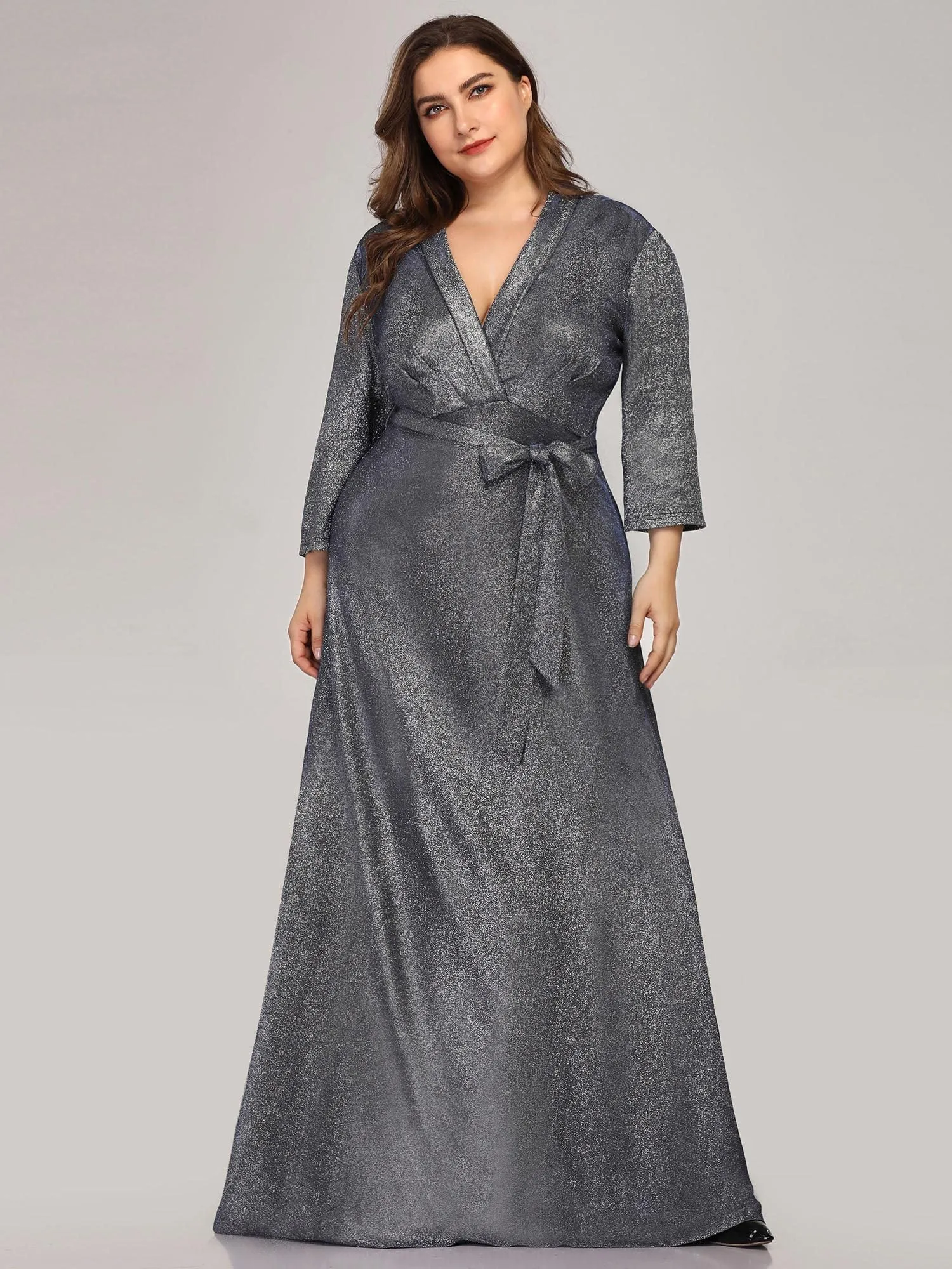 Ever-Pretty Plus Size Shiny Evening Dresses for Women EP07950