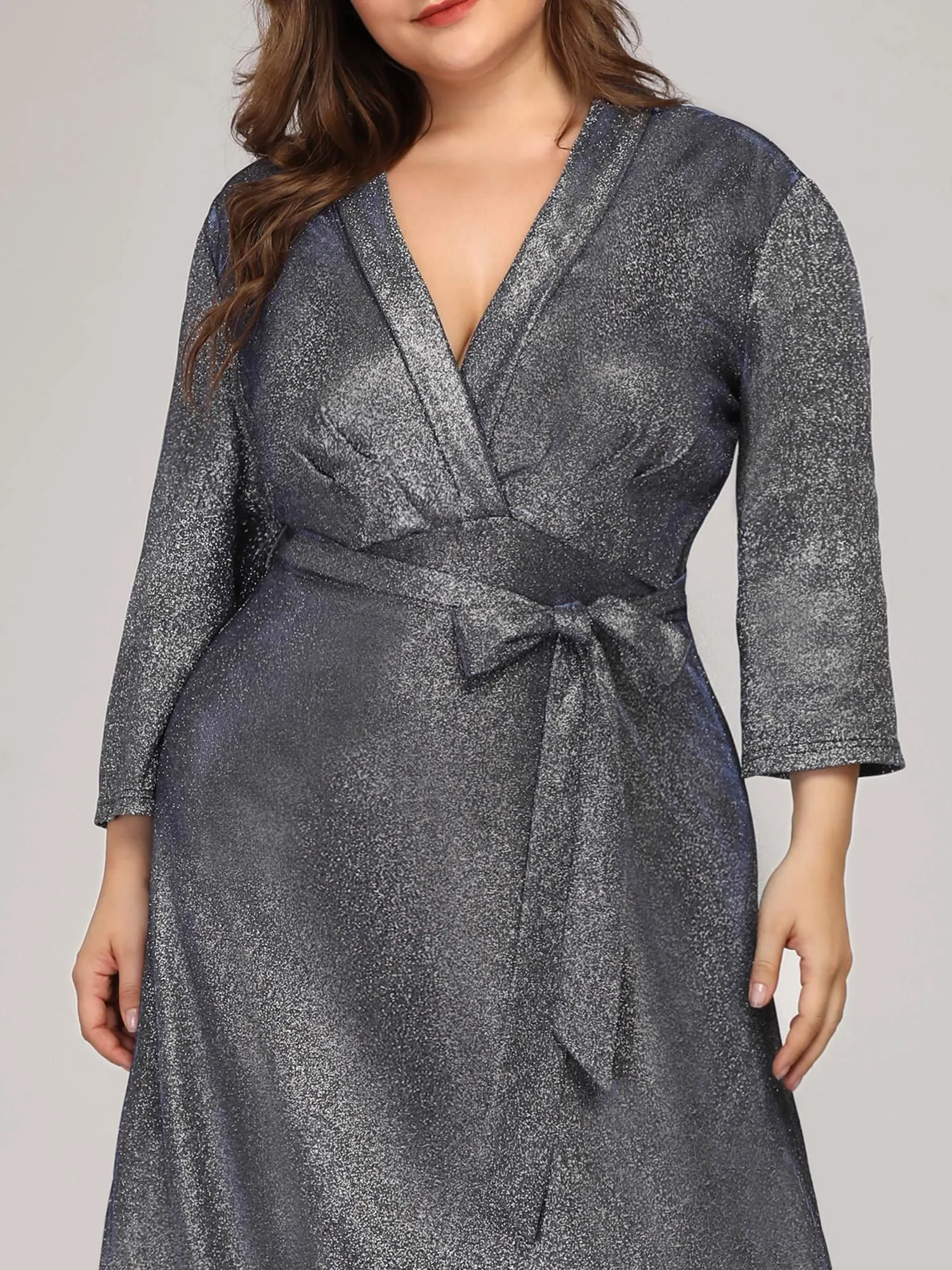 Ever-Pretty Plus Size Shiny Evening Dresses for Women EP07950