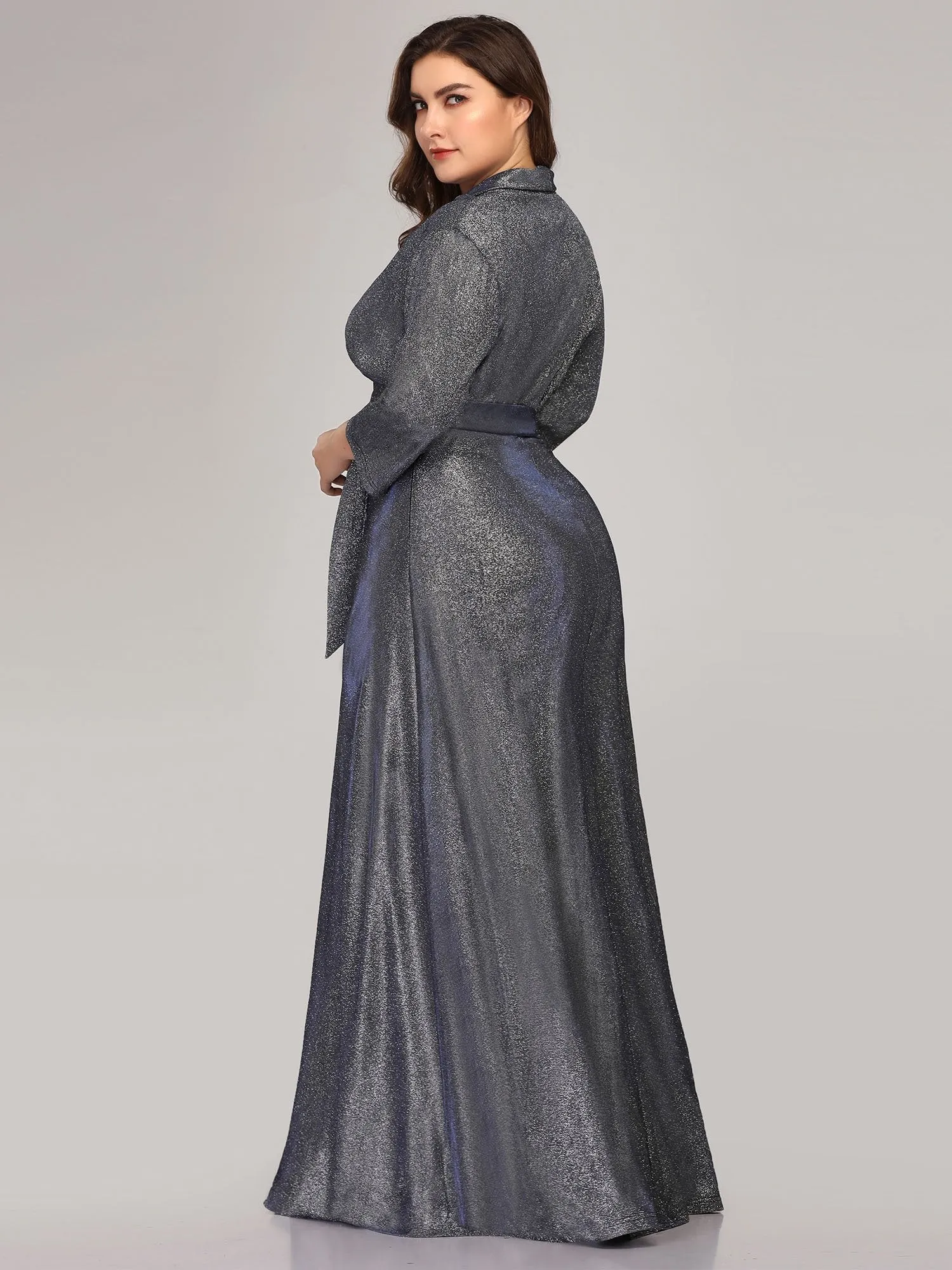 Ever-Pretty Plus Size Shiny Evening Dresses for Women EP07950