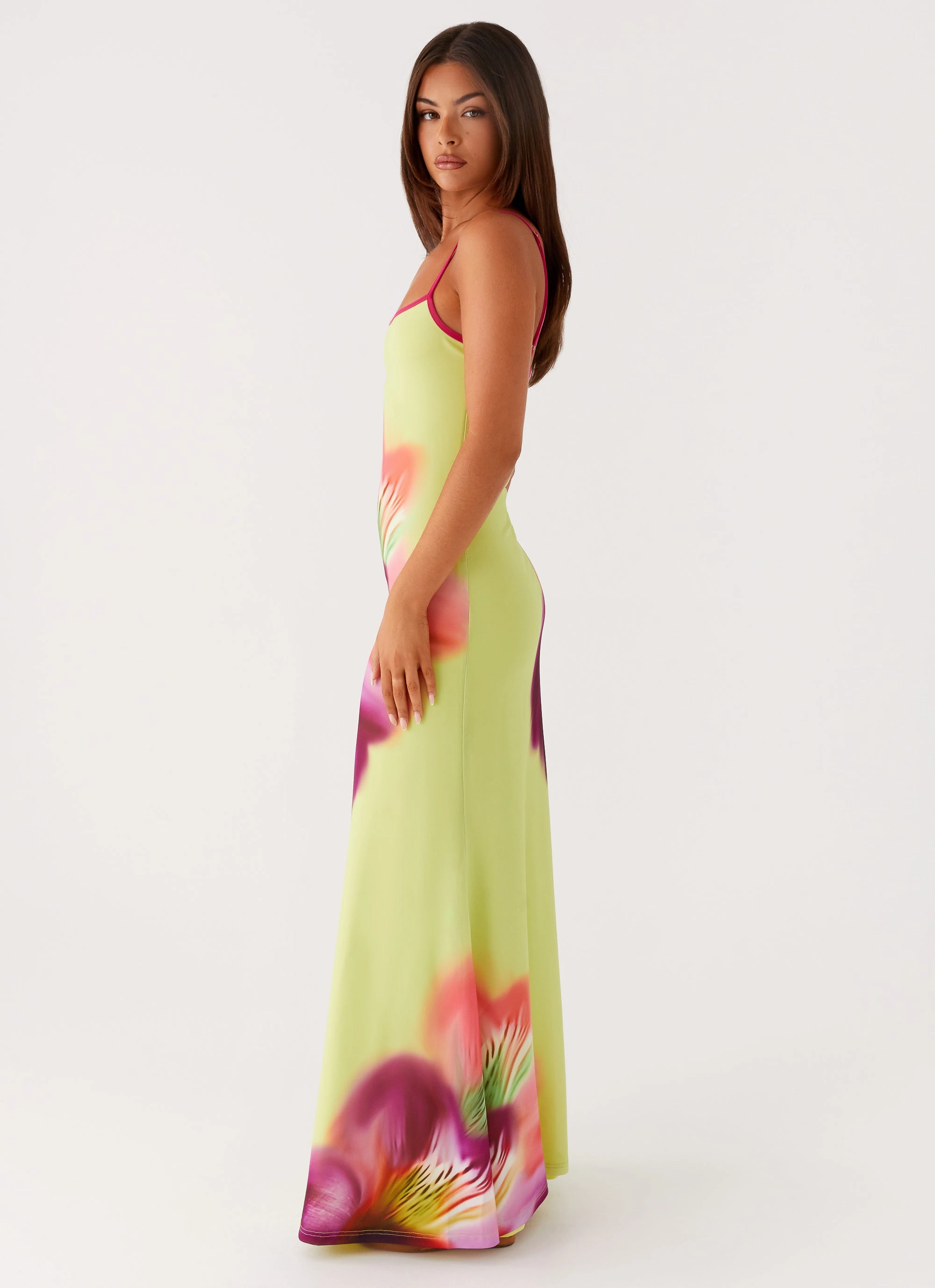 Work Vibes Daily Casual Everett Maxi Dress - Green Tropical