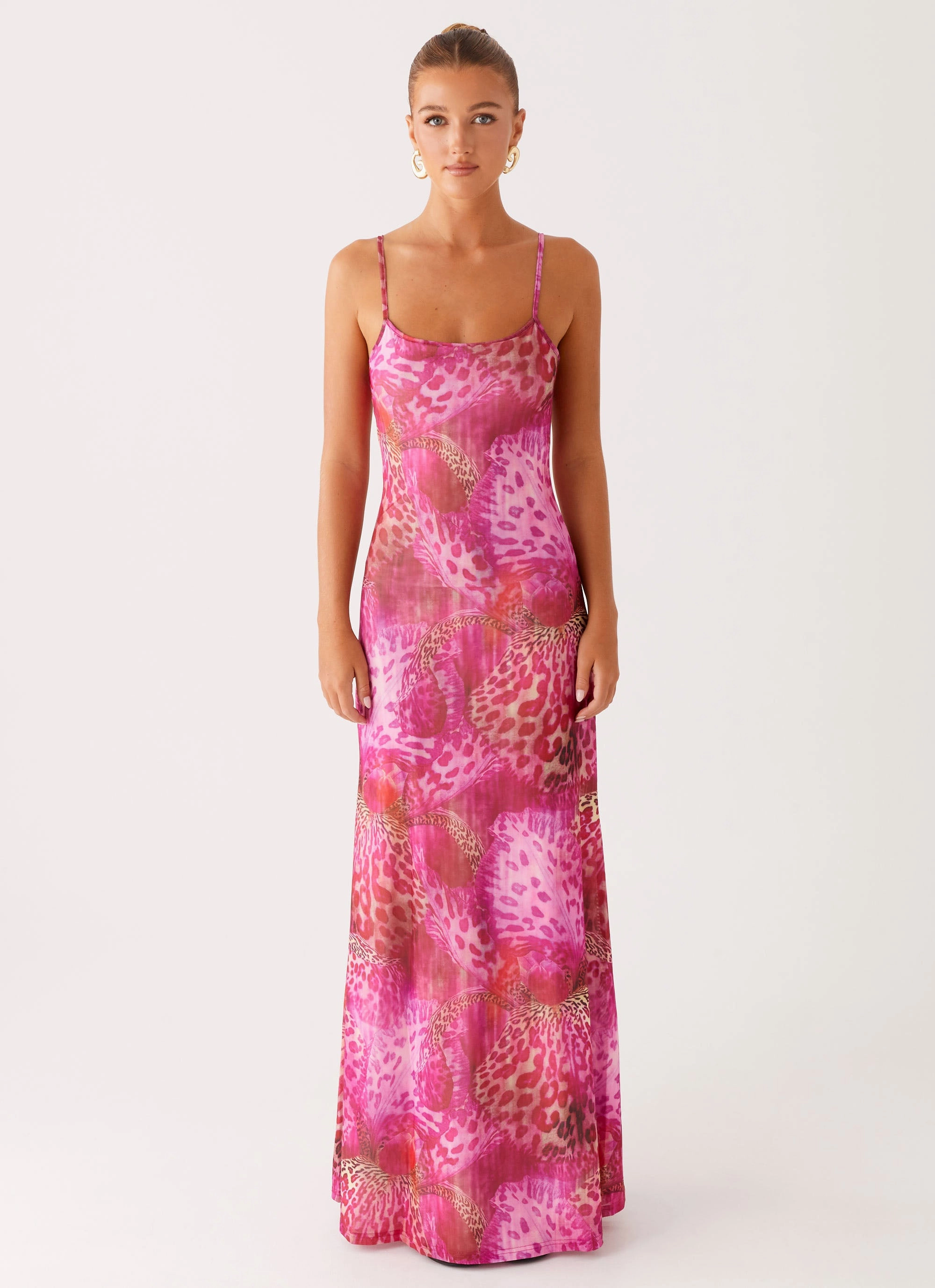 Everett Maxi Dress - Lavender Lagoon Elegant Waist Fit Event Glow