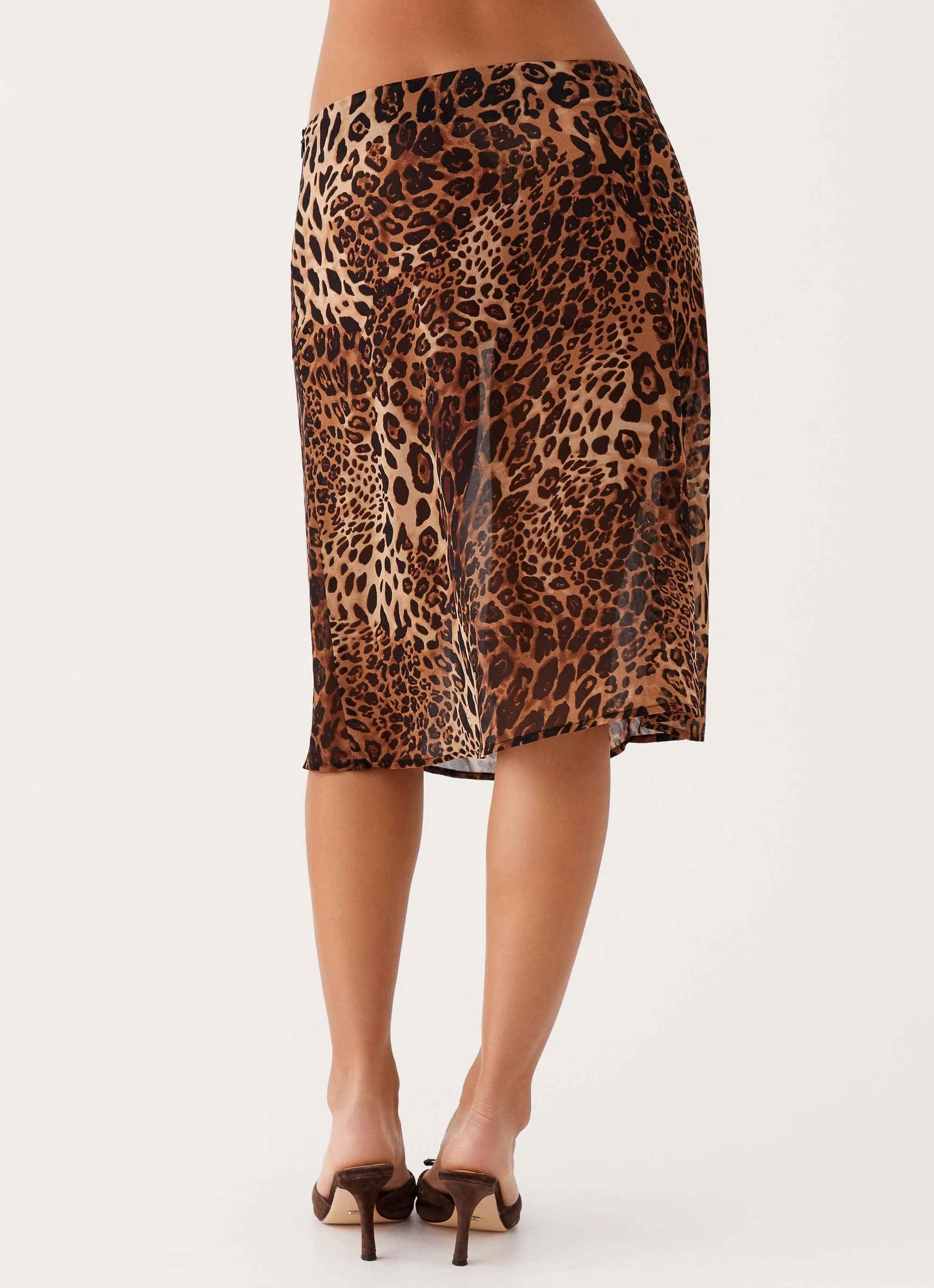 Evoke Chiffon Midi Skirt - Leopard Dance Practice