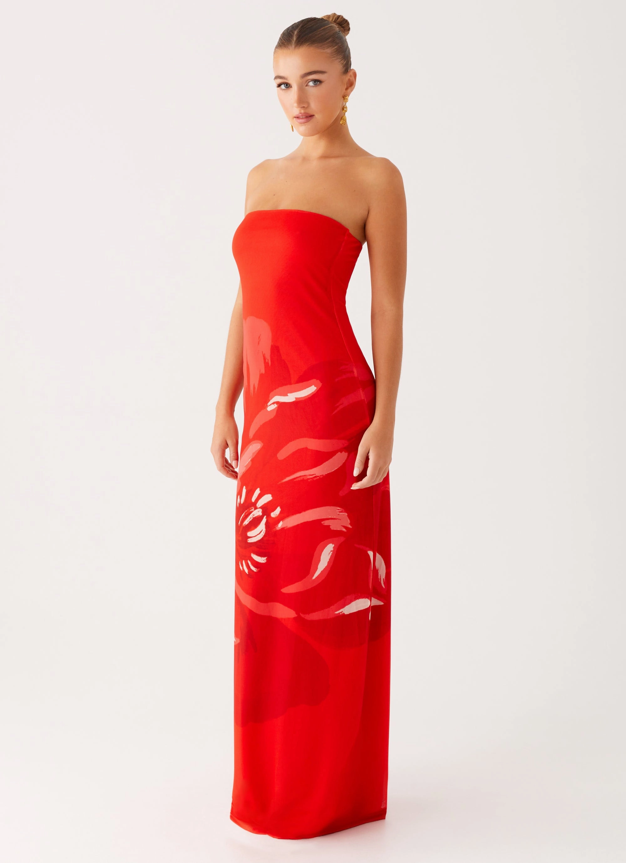 Relaxed Fit Look Fabian Maxi Dress - Red