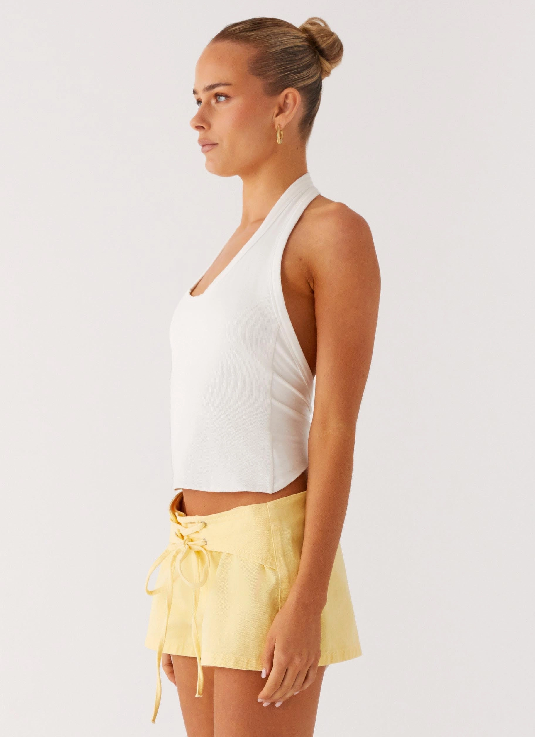 Ergonomic Shoulder Cut No Rush Top - White