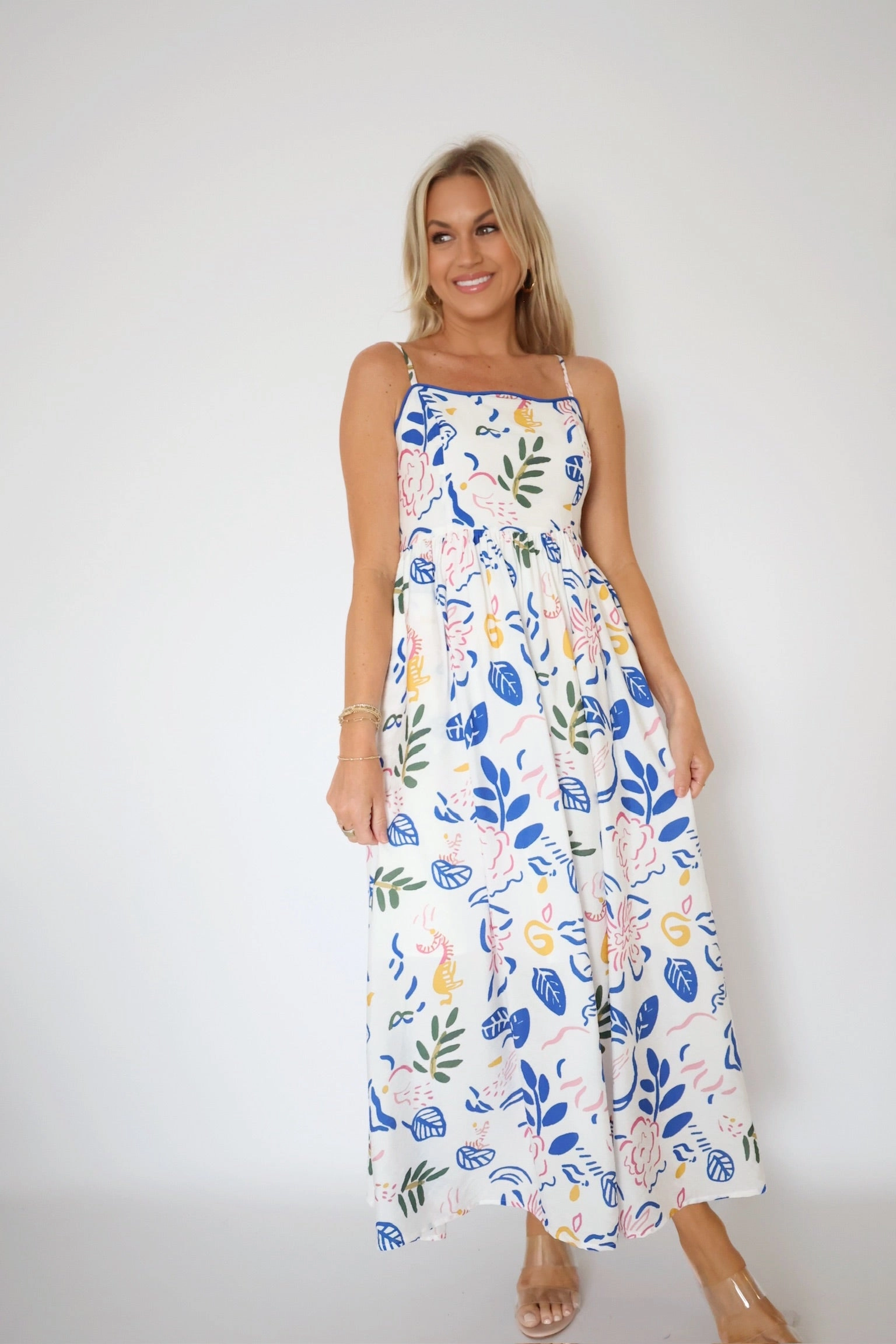 Reinforced Neckline Detail Ratliff Midi Dress (FINAL SALE)