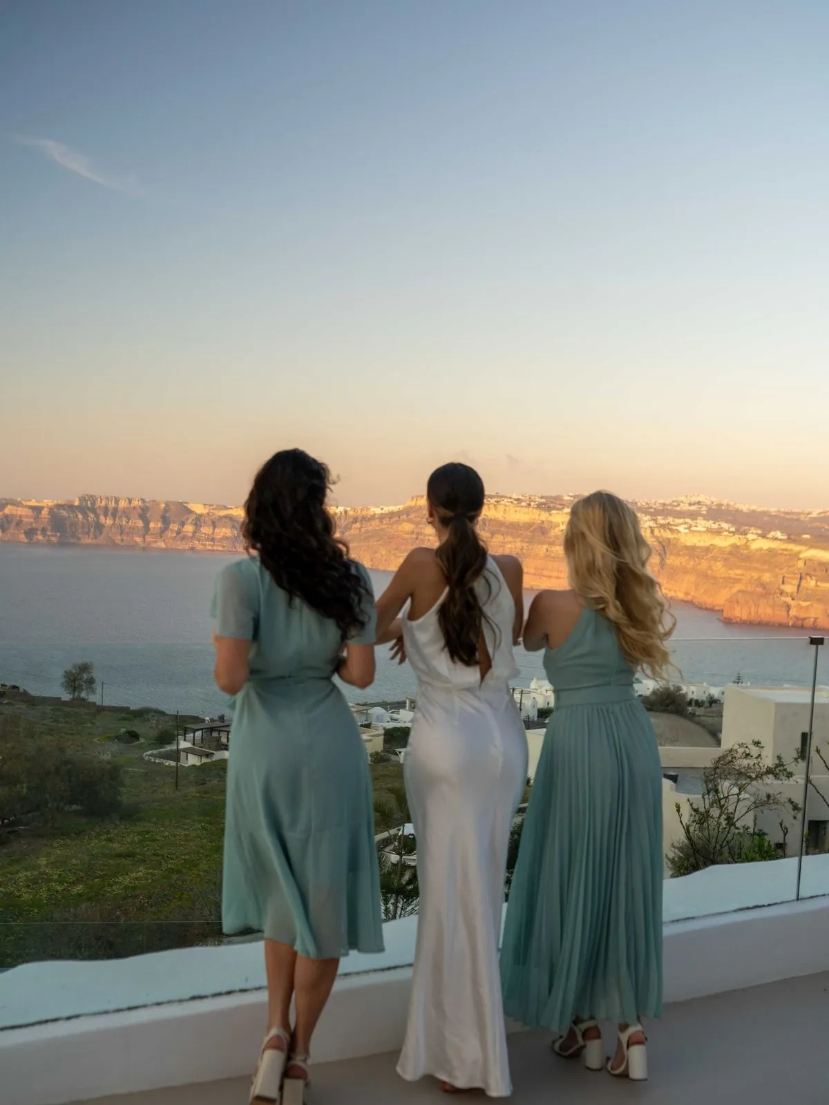 Gradient Shade Faith Midi Ruffle Dress / Sage