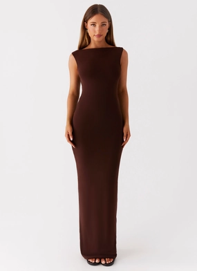 Fancy Clothing Earthbound Muse Maxi Dress - Chocolate Urban Fit Comfortable outdoor wear Earthbound Muse Maxi Dress - Chocolate