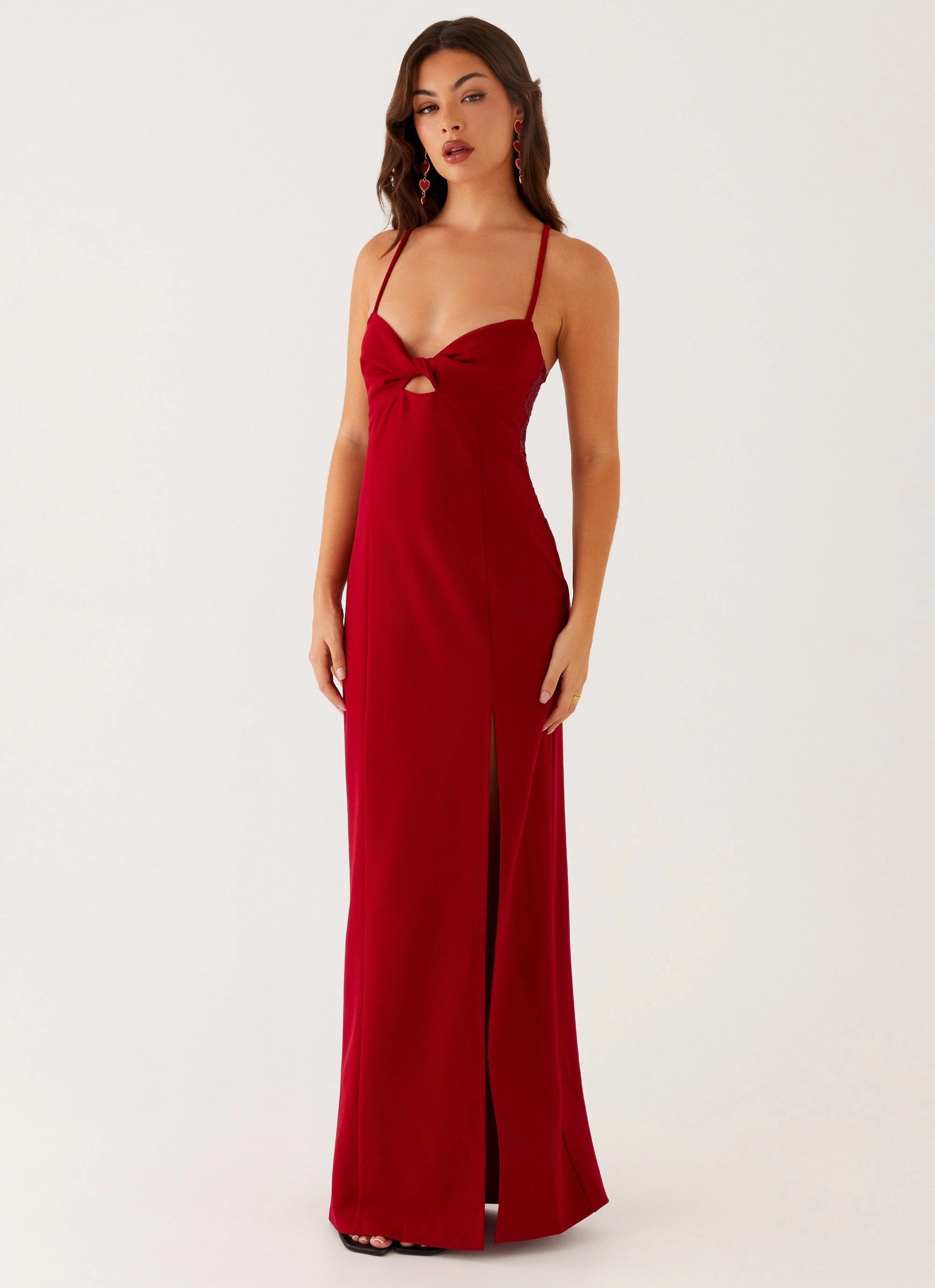 Heartbreaker Maxi Dress - Deep Red Comfortable Shape
