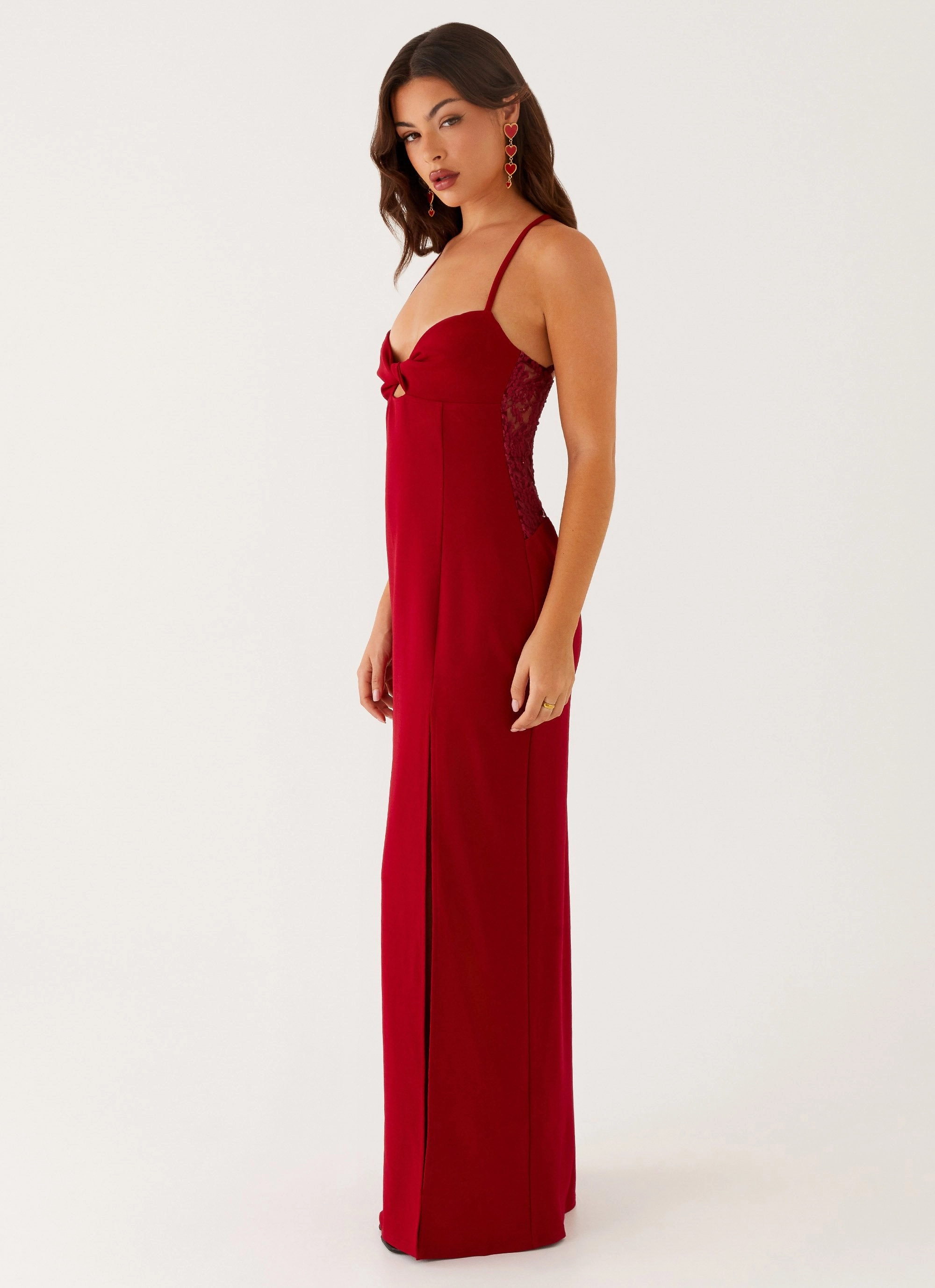 QuickDryTechnology Heartbreaker Maxi Dress - Deep Red