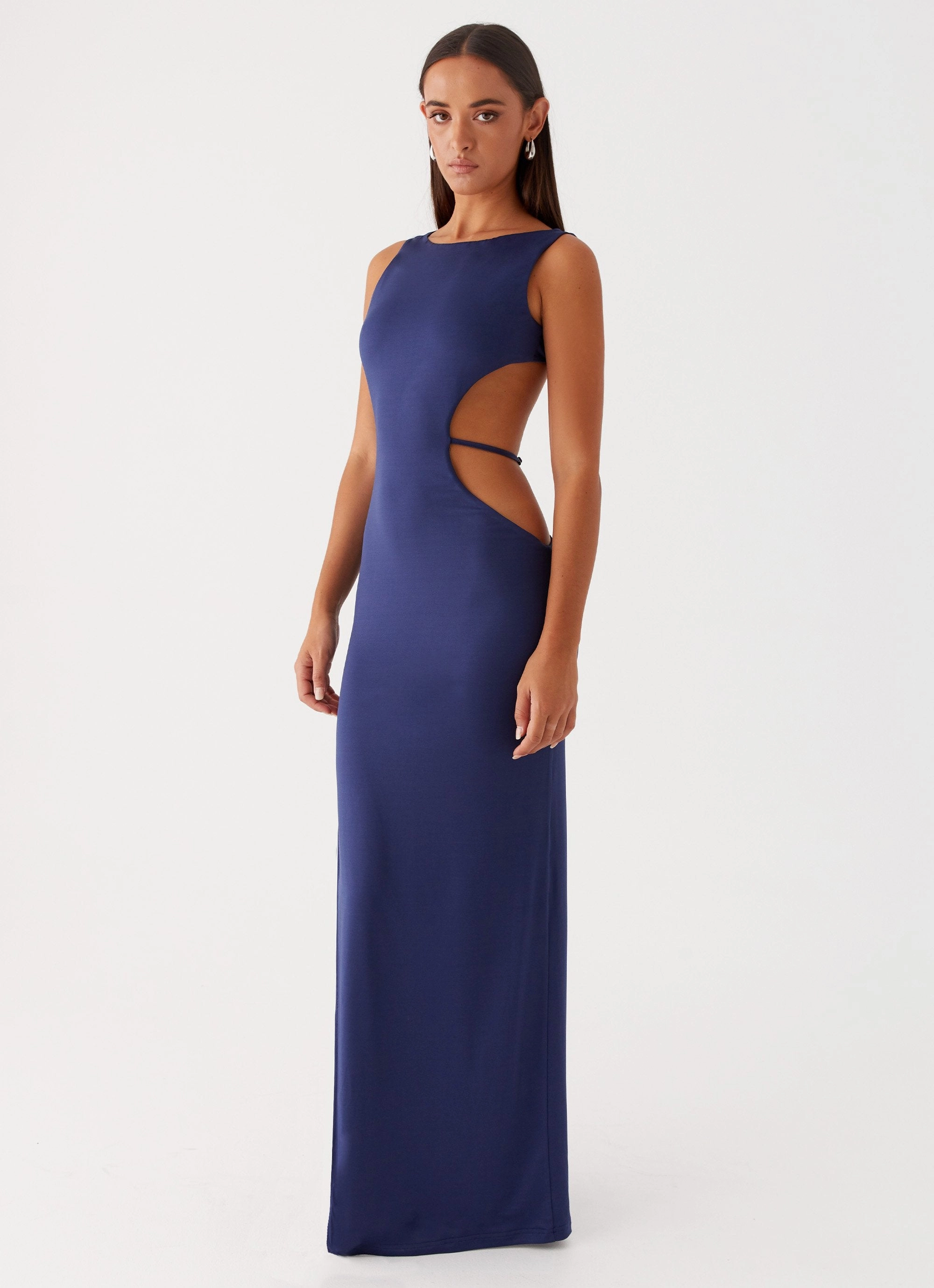 Refined Line Sutton Maxi Dress - Navy