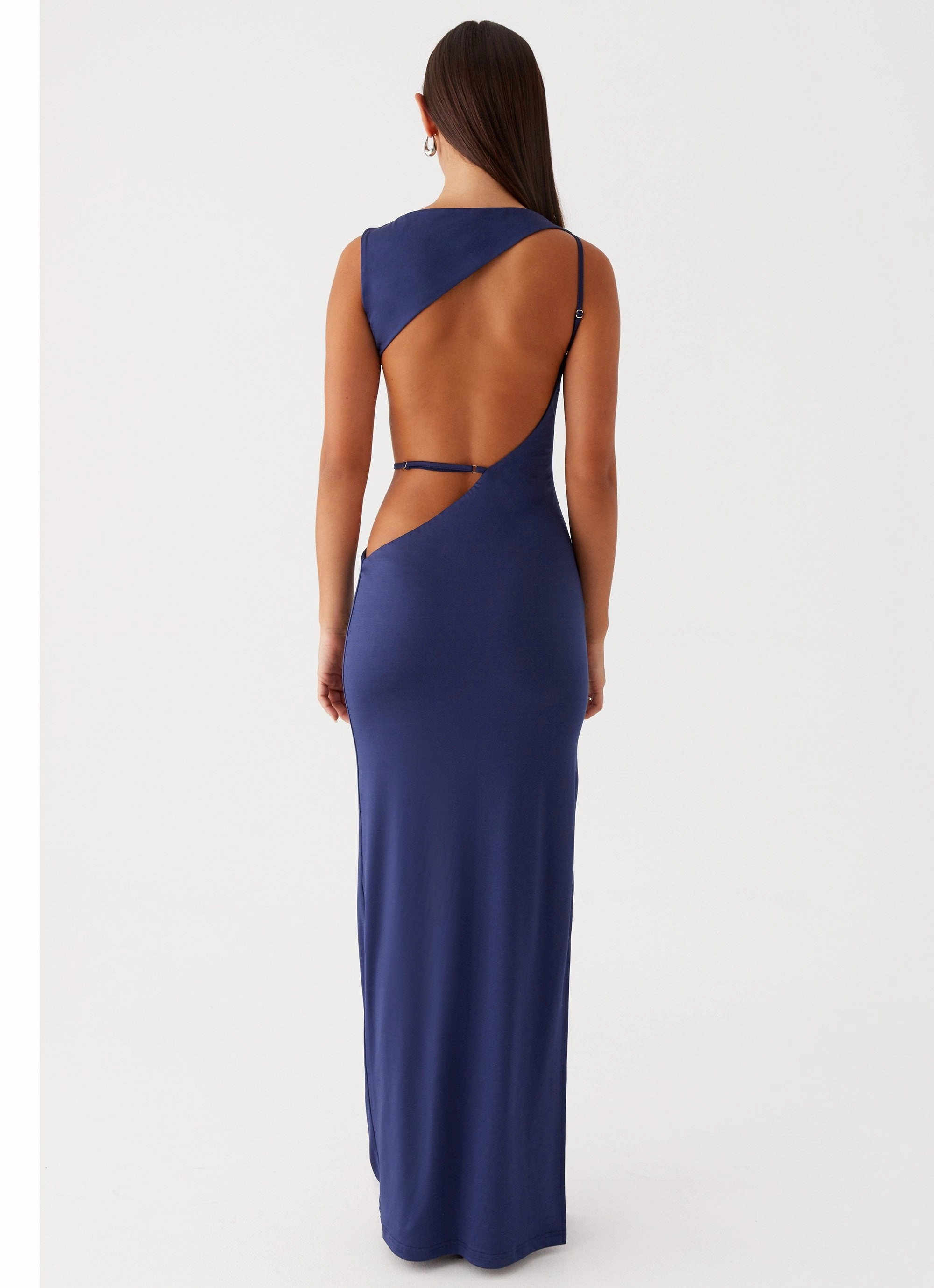 Texture Rich Guest Glam Sutton Maxi Dress - Navy