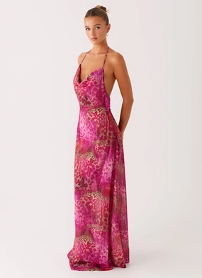 Fantasy Maxi Dress - Lavender Lagoon Structured-Shape