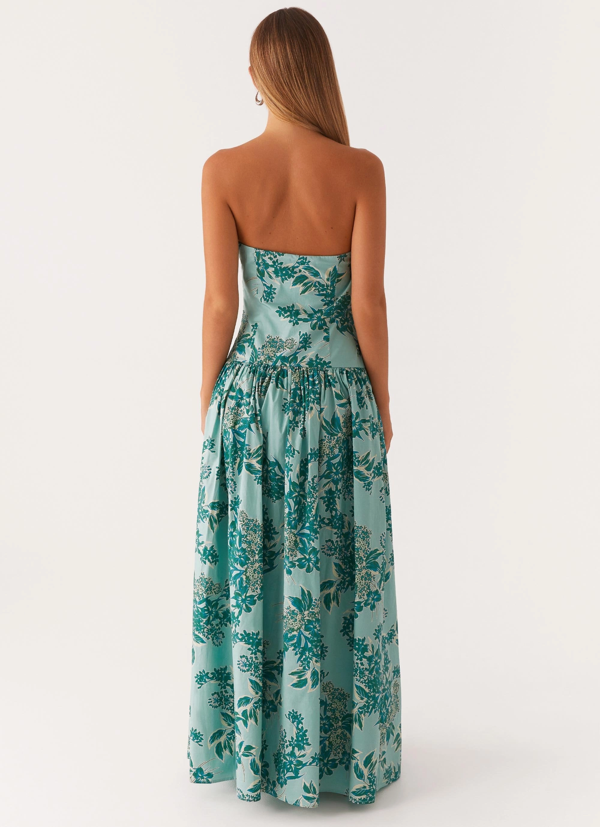 Andorra Maxi Dress - Cloud Nine Floral Inner lining