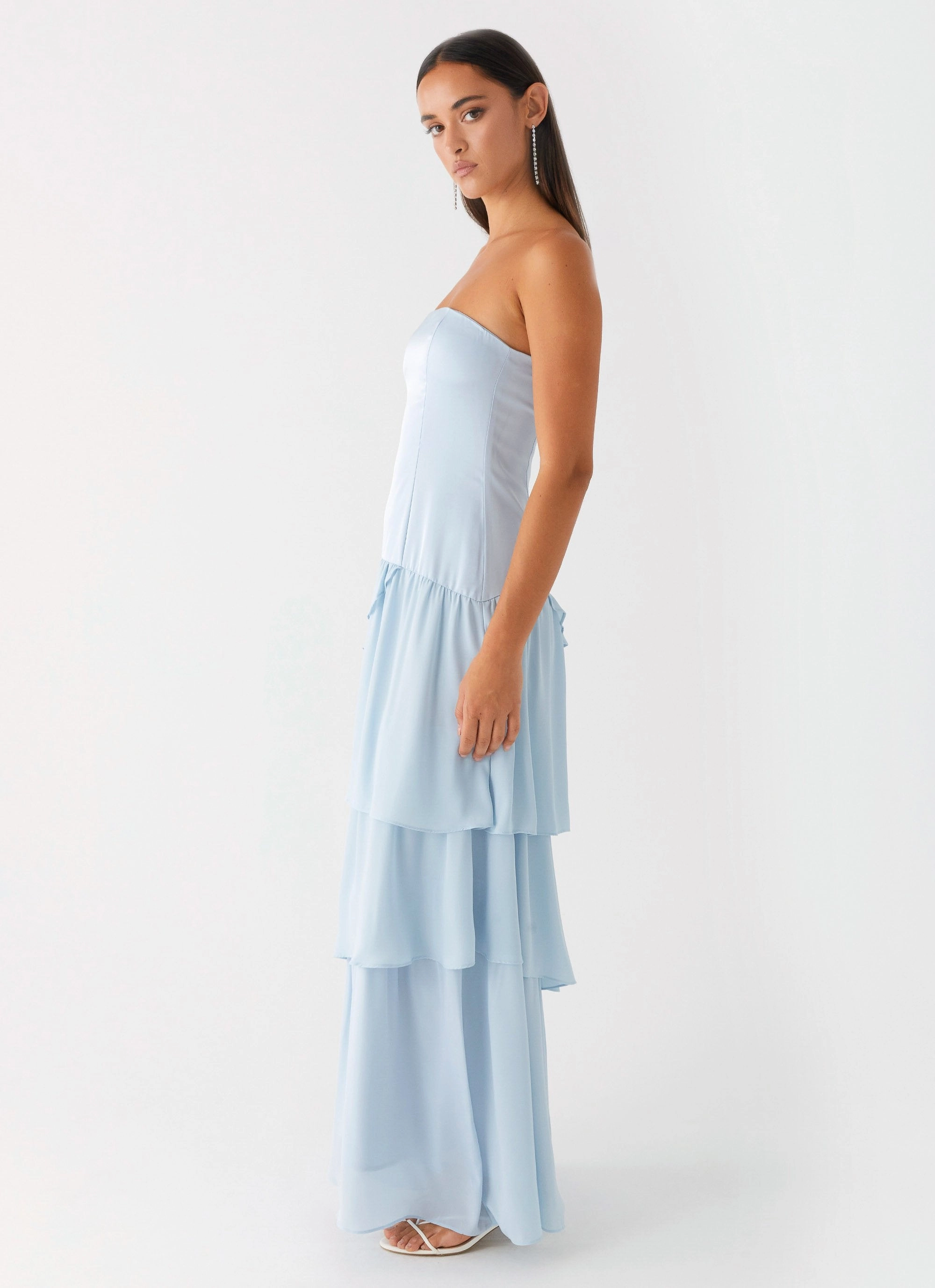 Our Story Maxi Dress - Pastel Blue Cool Form