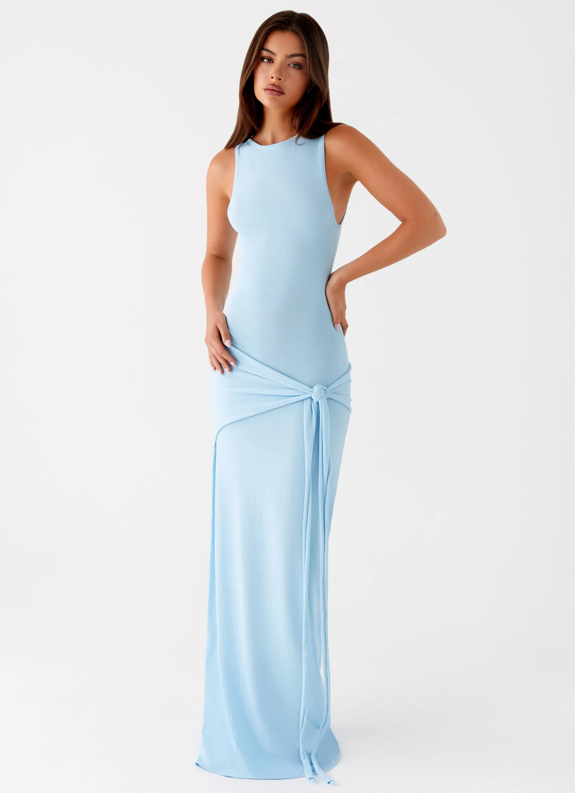 Leona Maxi Dress - Turquoise Sustainable Manufacturing Process