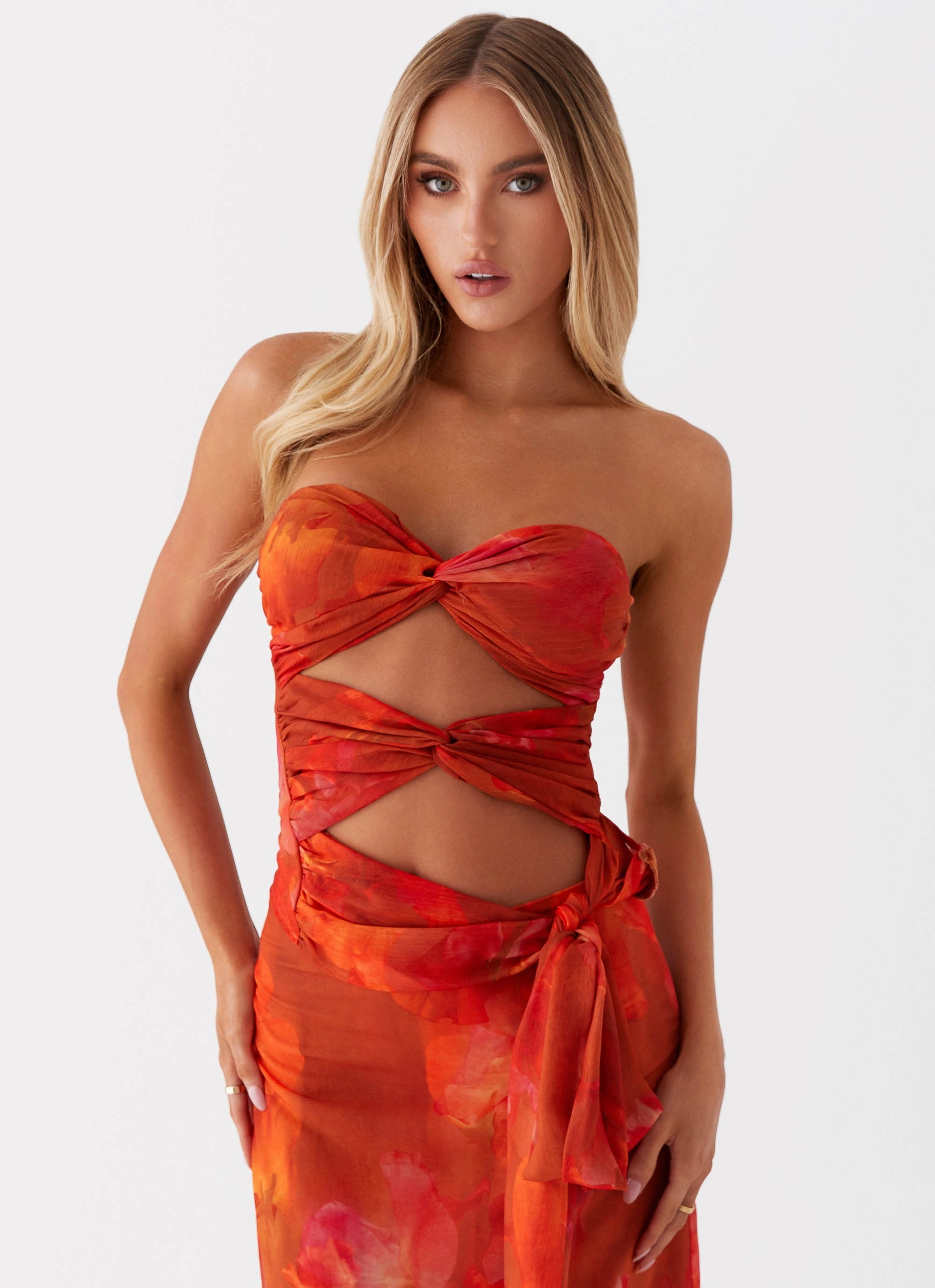 Sunlight Cascade Top - Amber Casual Tee Loose Sweater