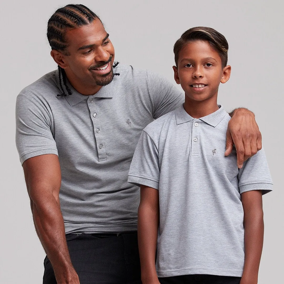 Father Sons Boys Classic Grey Polo Shirt - FSB018