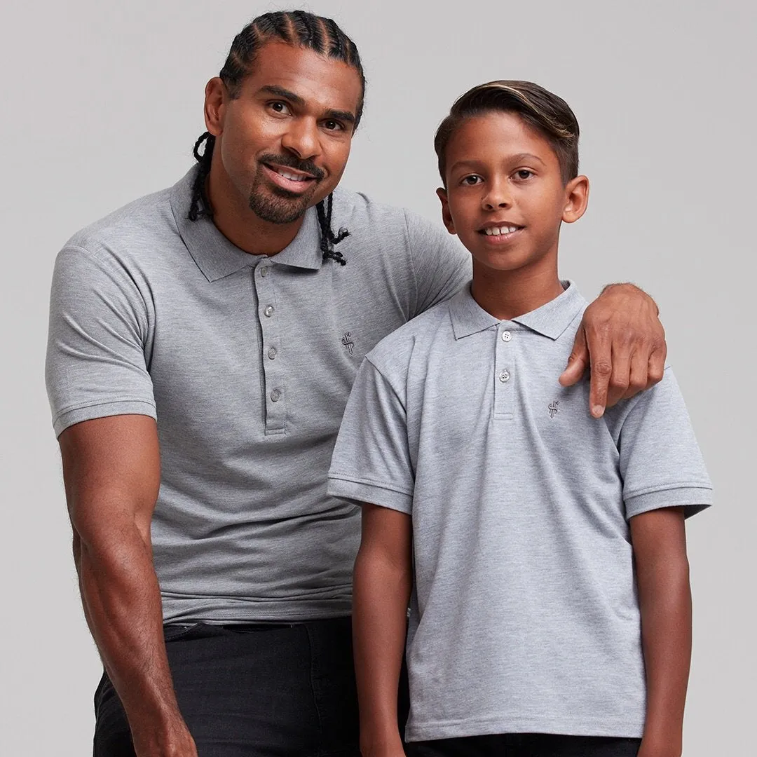 Father Sons Boys Classic Grey Polo Shirt - FSB018