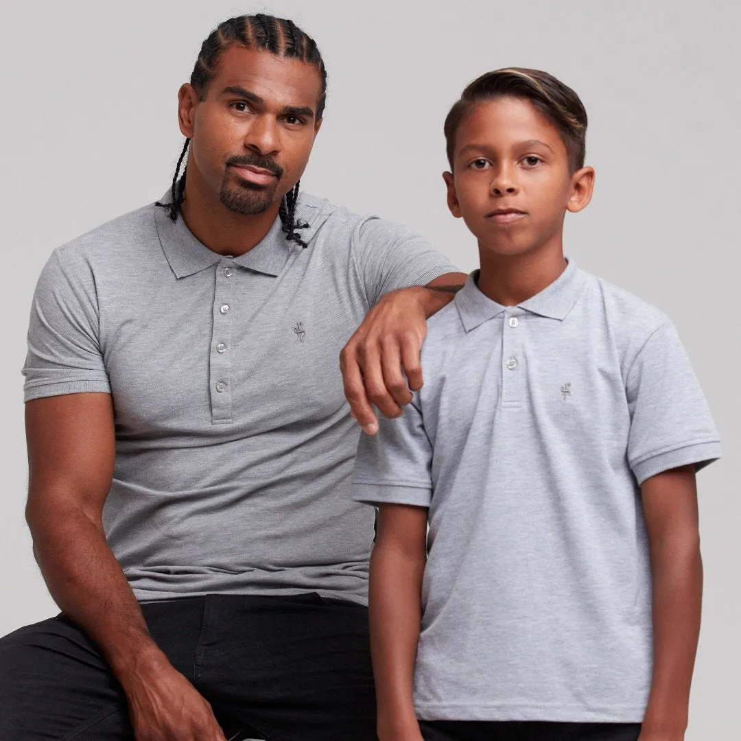 Father Sons Boys Classic Grey Polo Shirt - FSB018