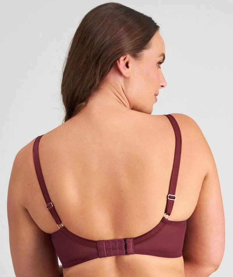 Fayreform Mysterious Wire-Free Bra - Windsor Wine