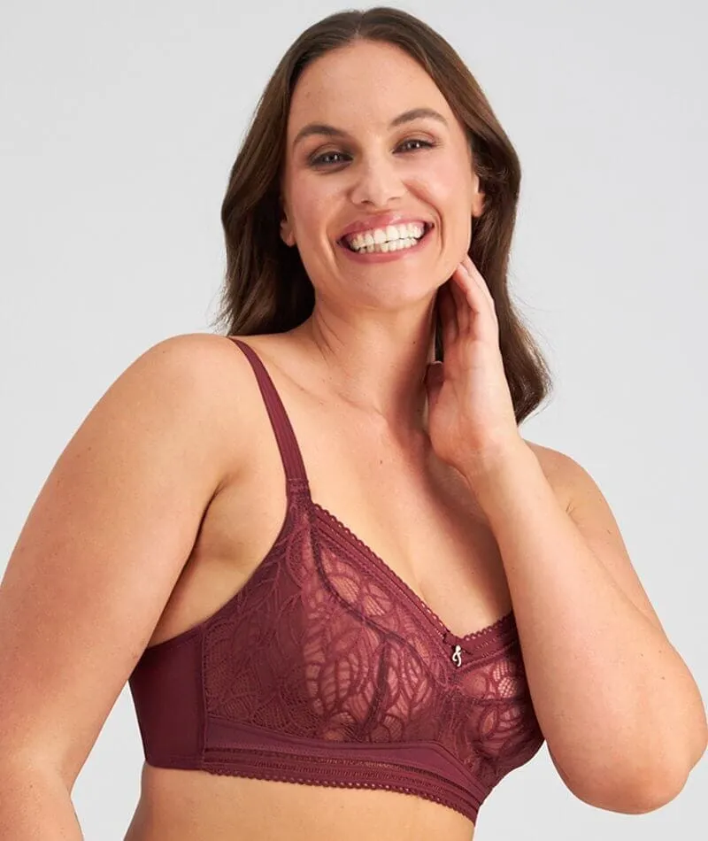 Fayreform Mysterious Wire-Free Bra - Windsor Wine