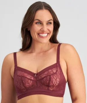 Fayreform Mysterious Wire-Free Bra - Windsor Wine
