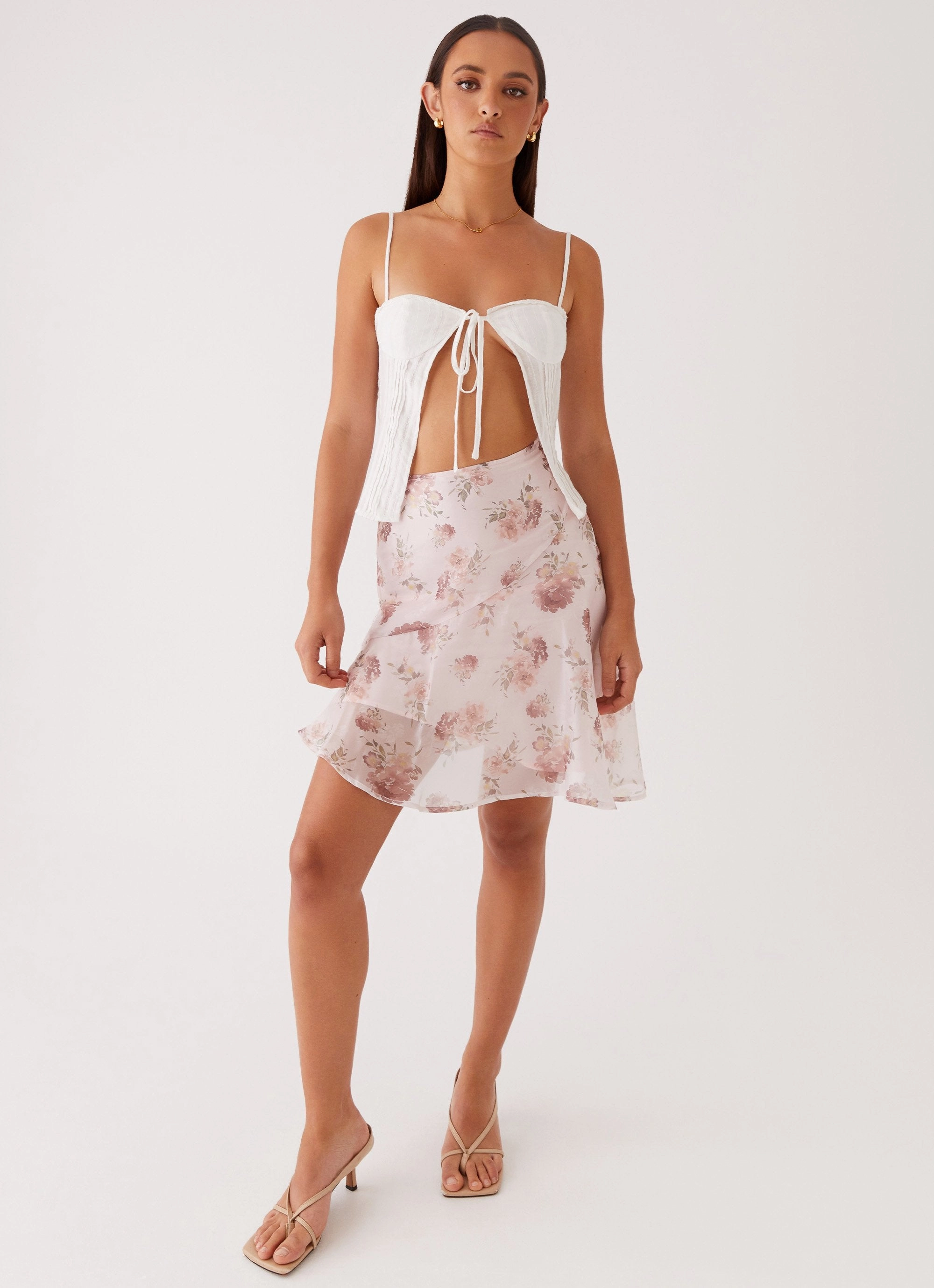 Feed The Fire Top - White Activewear Top