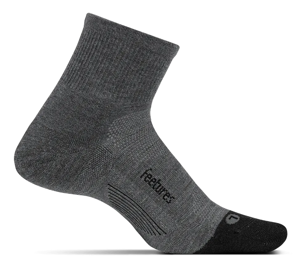 Feetures Merino Cushion Quarter Running Socks - FEET-EM20163