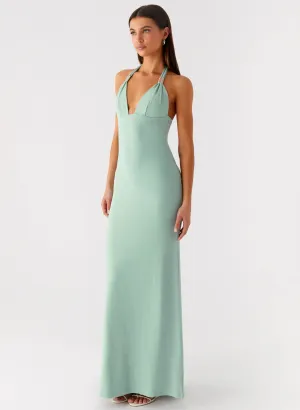 Trendy designs Business Meeting Fern Valley Maxi Dress - Sage
