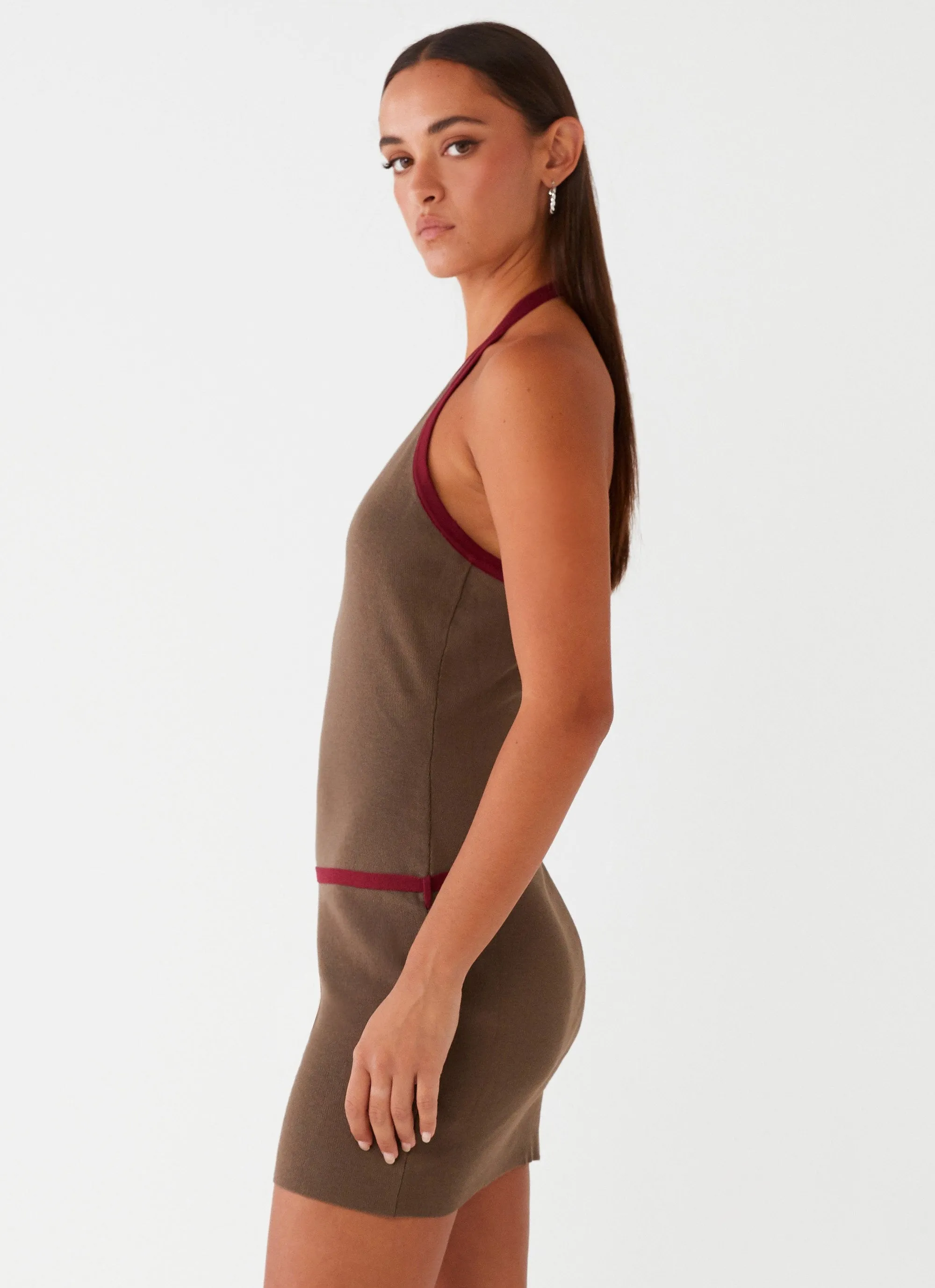 Ferne Mini Dress - Iron Grey Thermoregulating Fabric